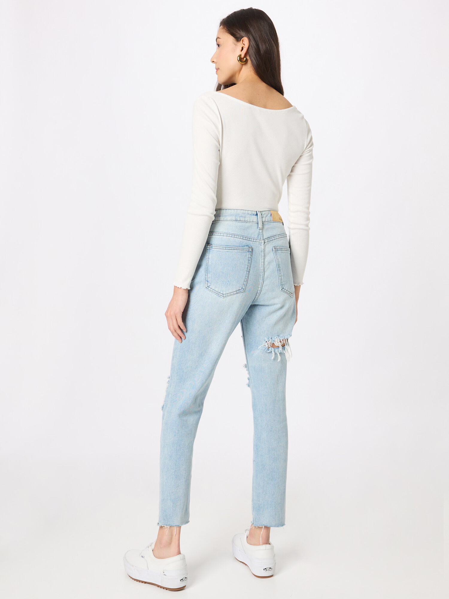 Nasty Gal Jeans albastru deschis - Pled.ro