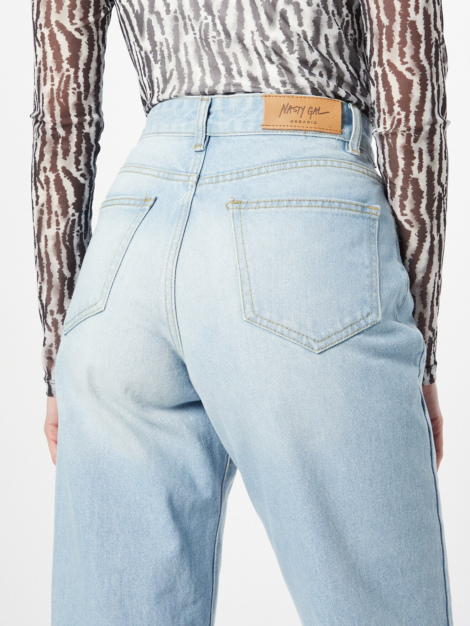 Nasty Gal Jeans albastru deschis - Pled.ro