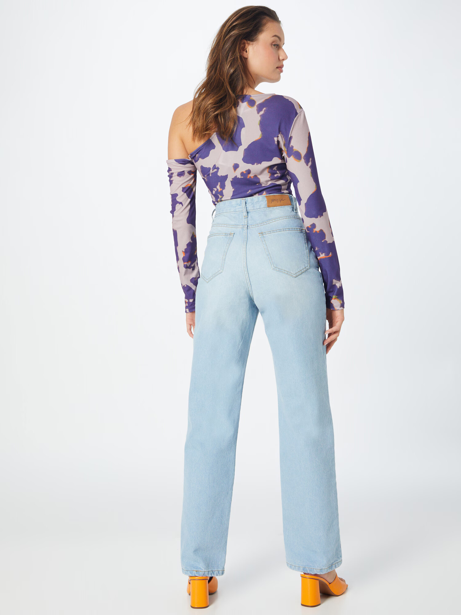 Nasty Gal Jeans albastru deschis - Pled.ro