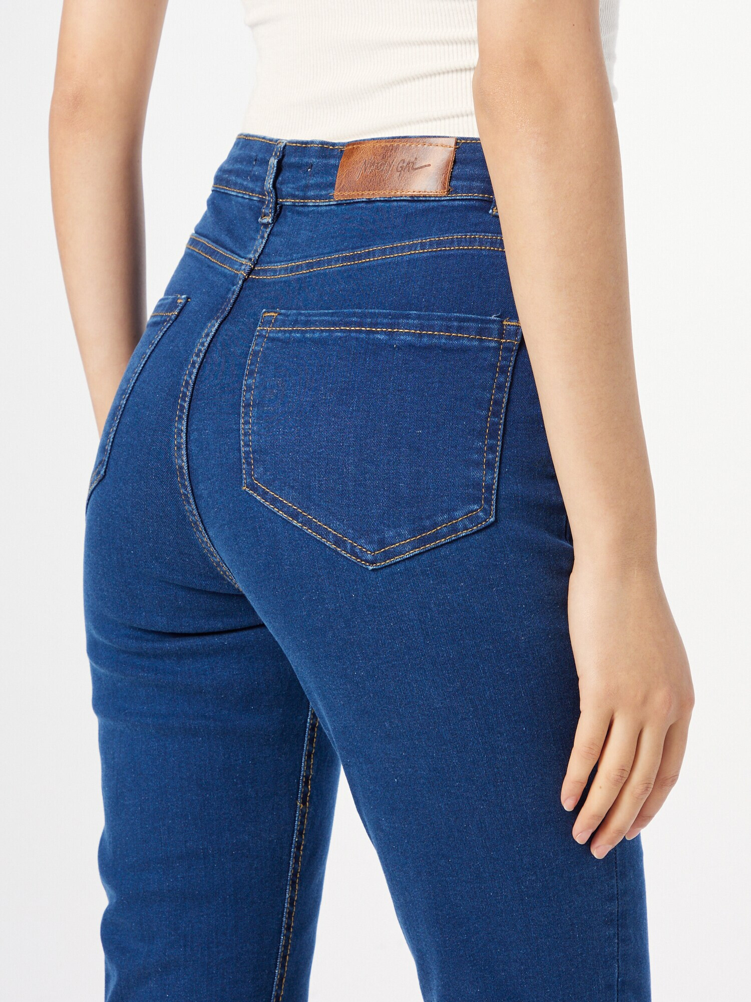 Nasty Gal Jeans albastru închis - Pled.ro