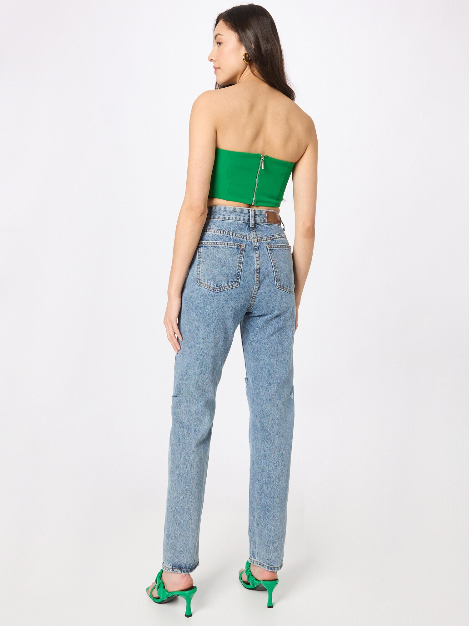 Nasty Gal Jeans 'Distressed' albastru denim - Pled.ro