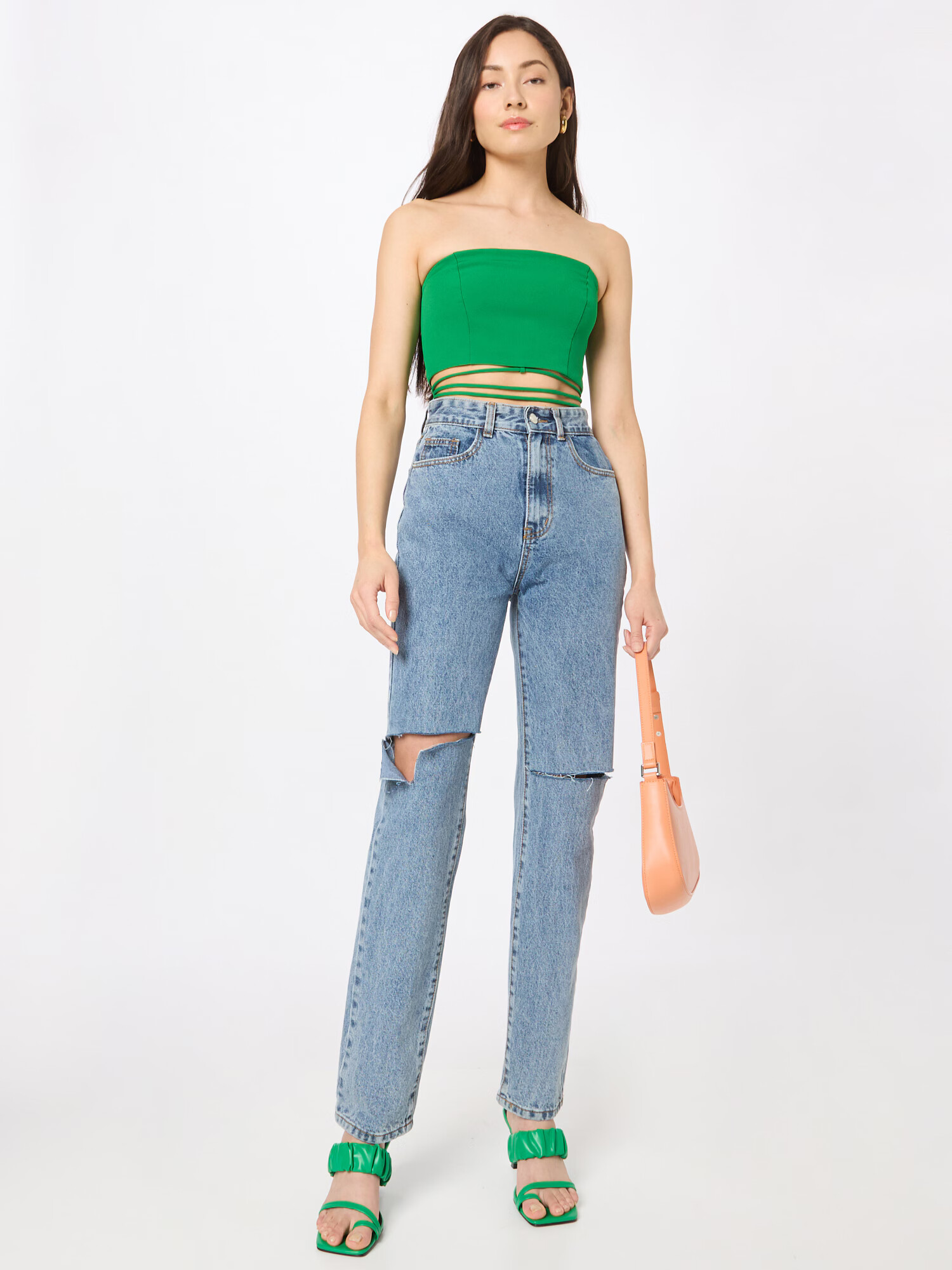 Nasty Gal Jeans 'Distressed' albastru denim - Pled.ro