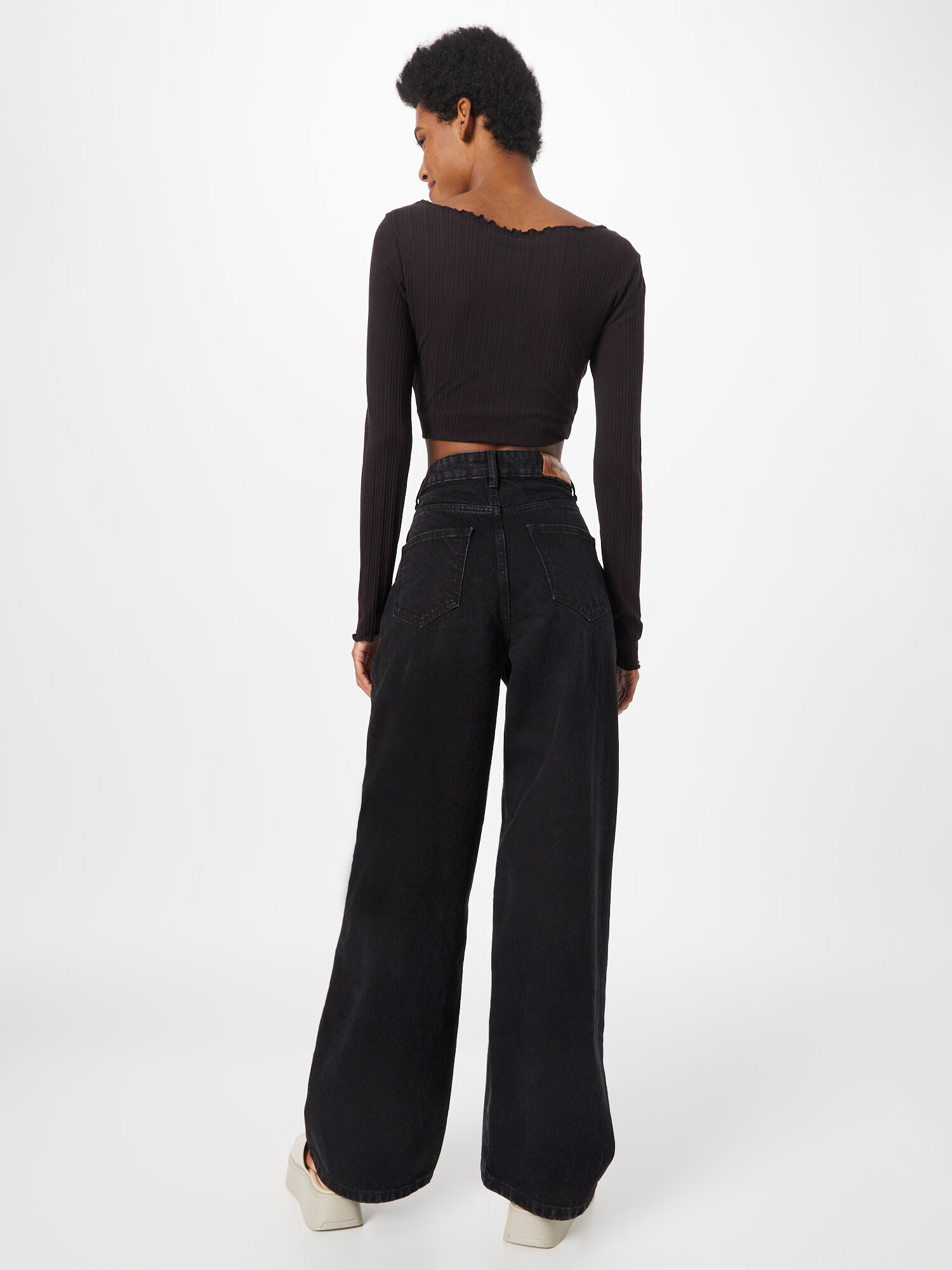 Nasty Gal Jeans negru - Pled.ro