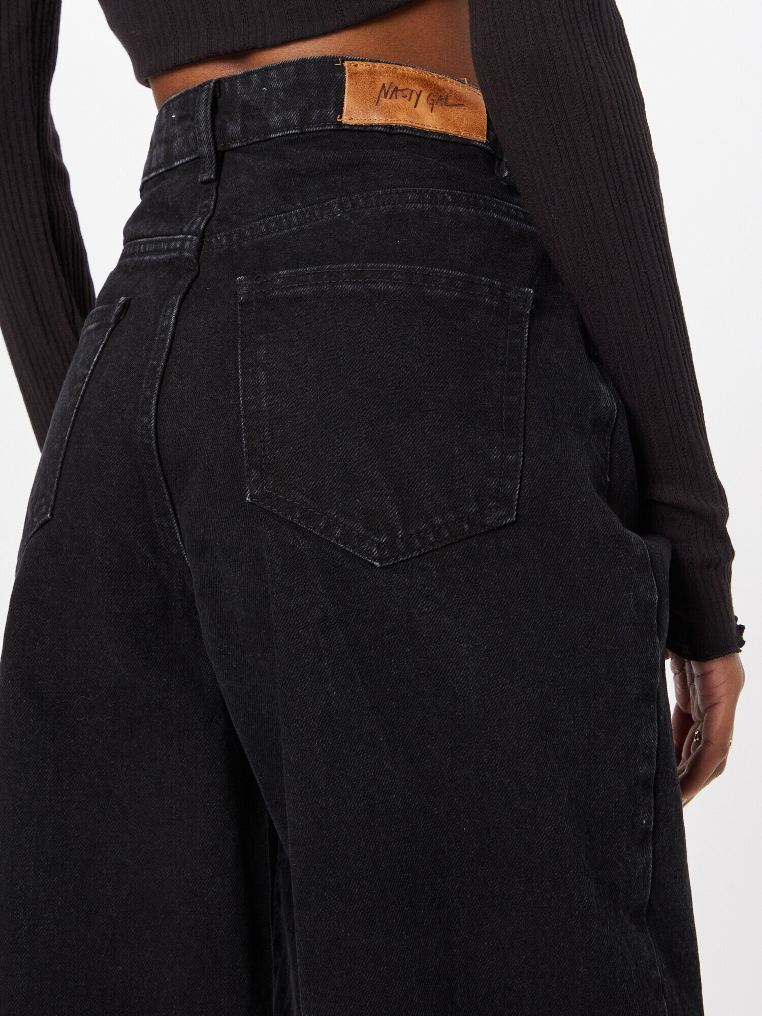 Nasty Gal Jeans negru - Pled.ro