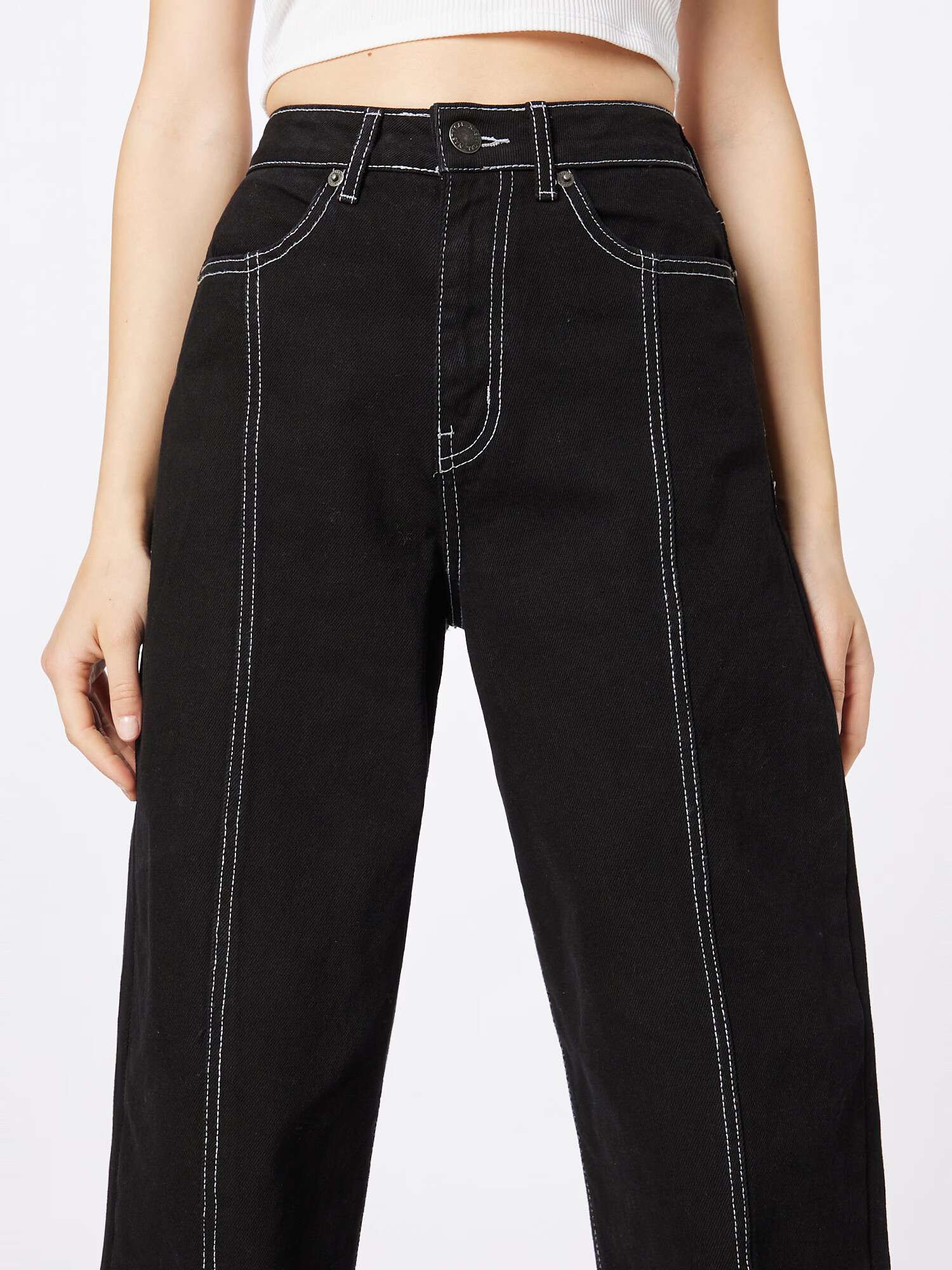 Nasty Gal Jeans negru - Pled.ro