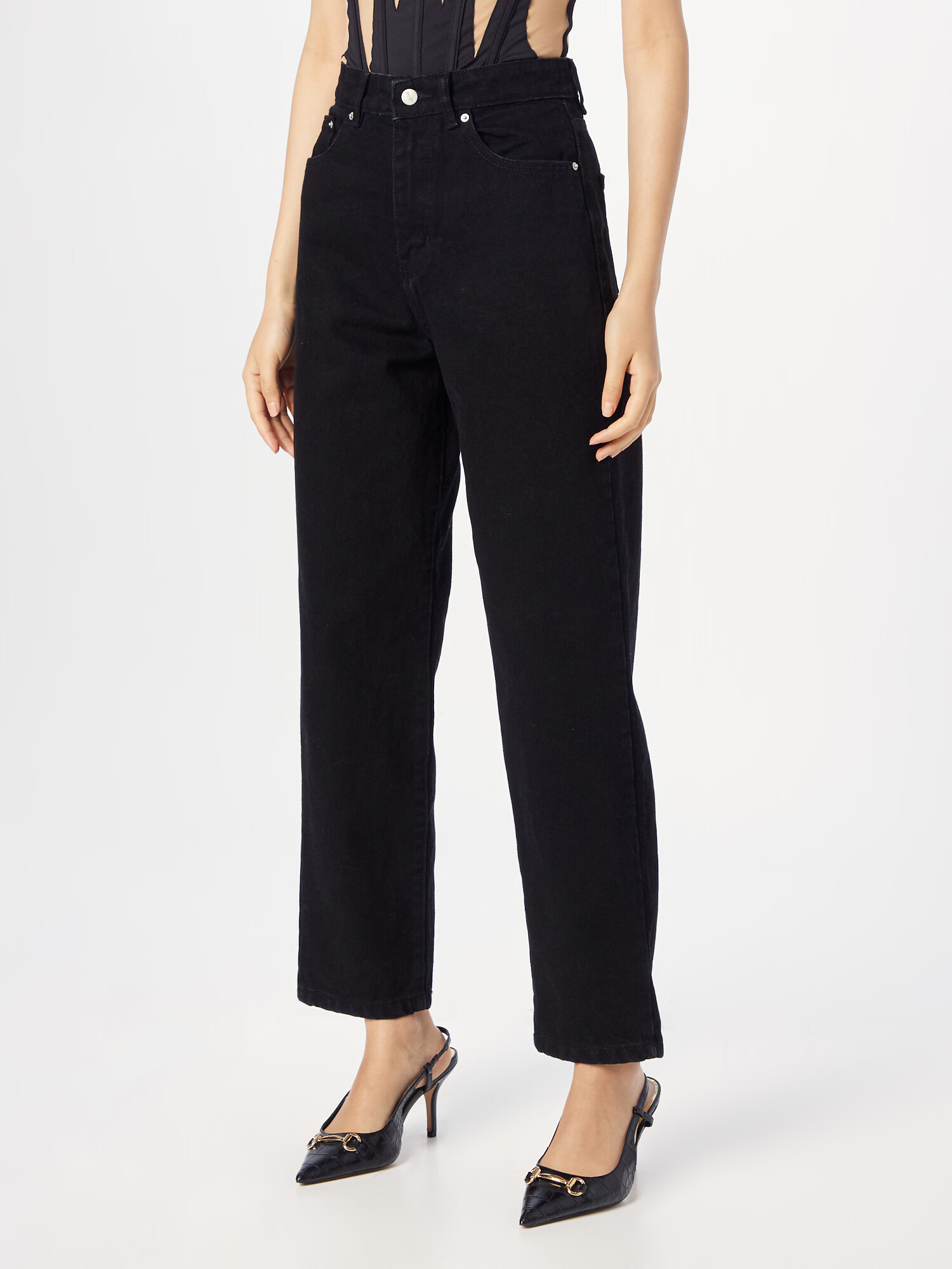 Nasty Gal Jeans negru - Pled.ro