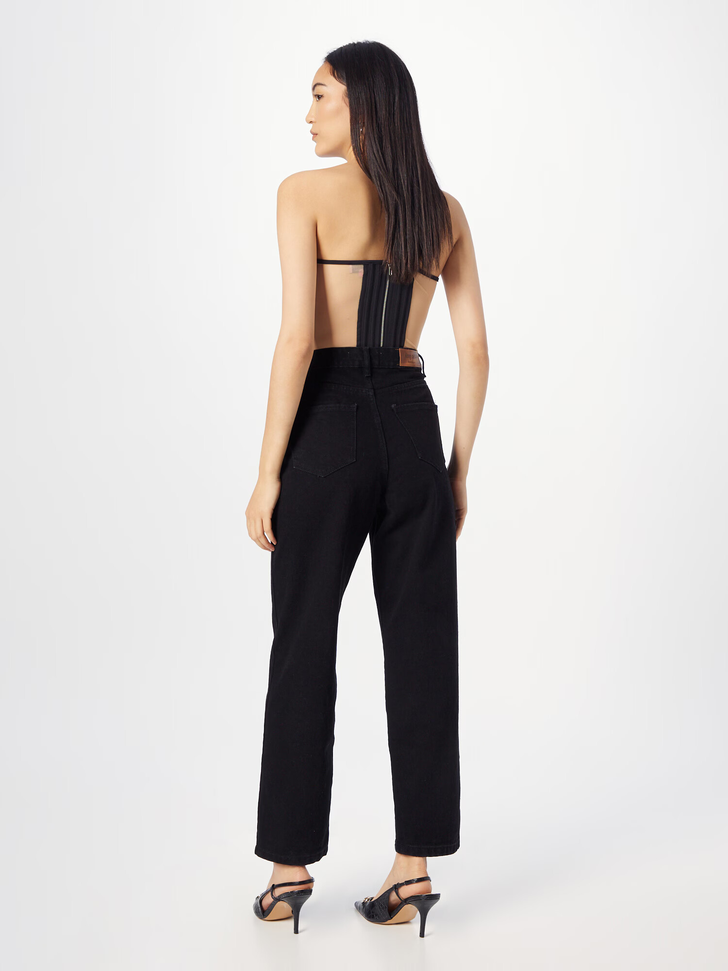 Nasty Gal Jeans negru - Pled.ro