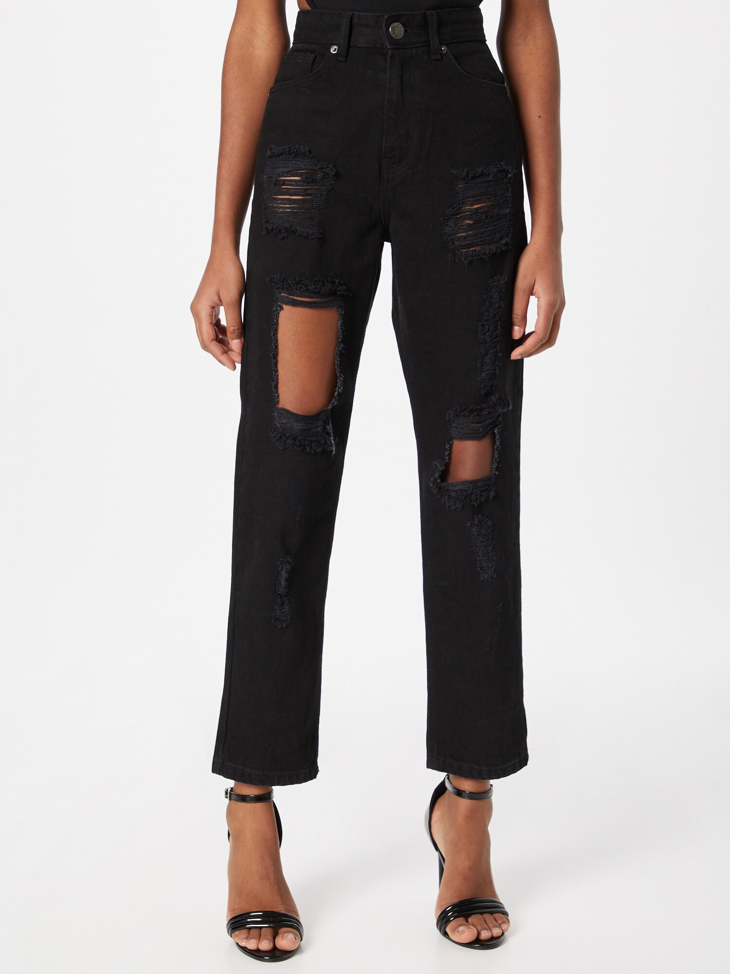 Nasty Gal Jeans negru - Pled.ro