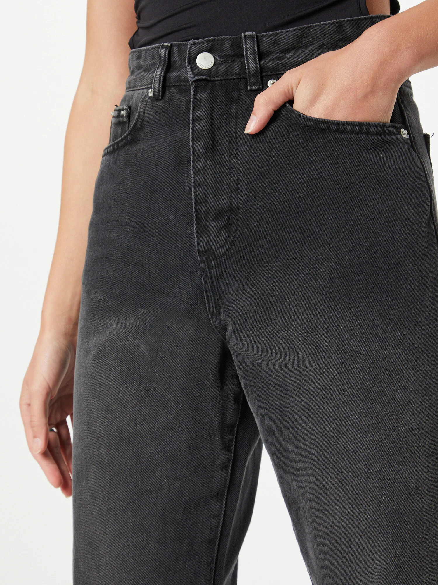 Nasty Gal Jeans negru denim - Pled.ro