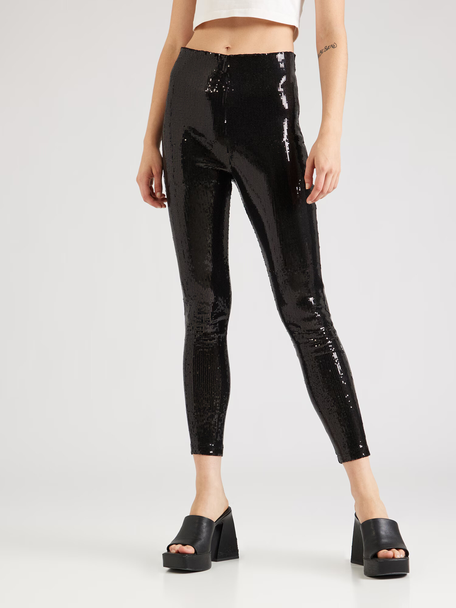 Nasty Gal Leggings negru - Pled.ro