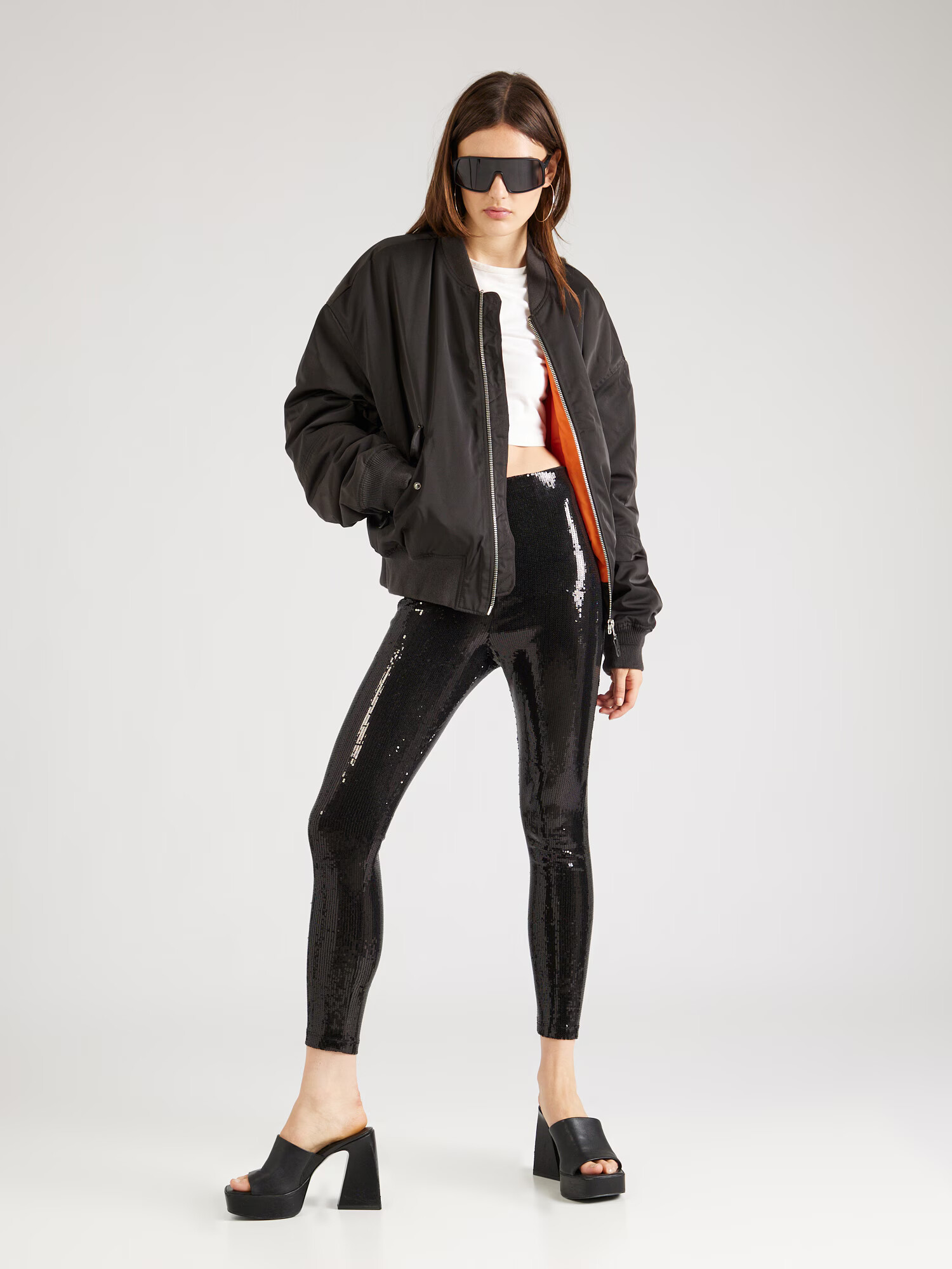 Nasty Gal Leggings negru - Pled.ro