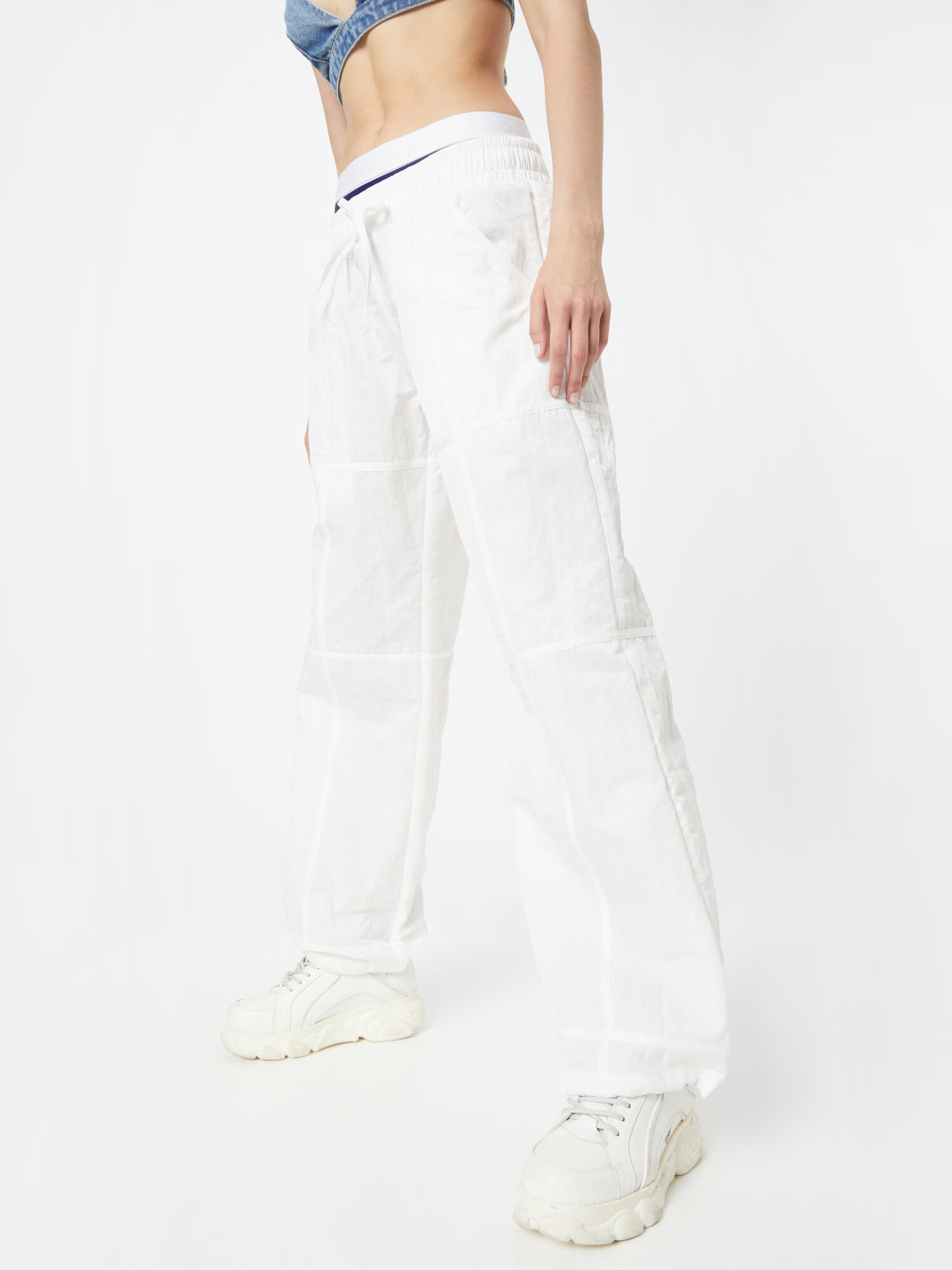 Nasty Gal Pantaloni alb - Pled.ro