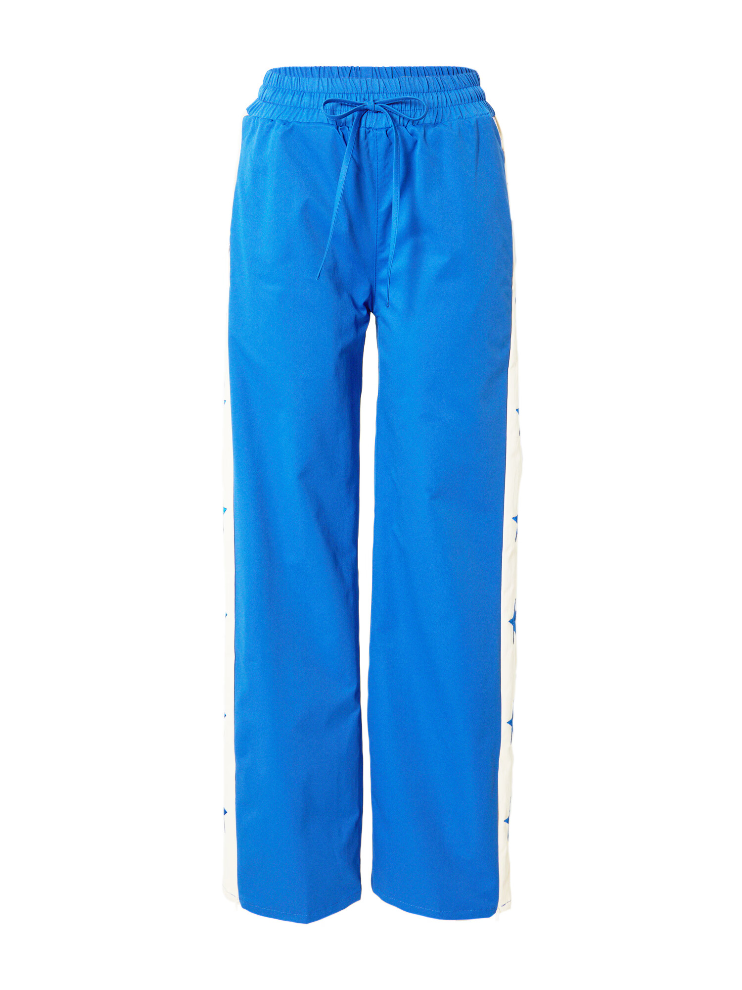 Nasty Gal Pantaloni albastru / alb - Pled.ro