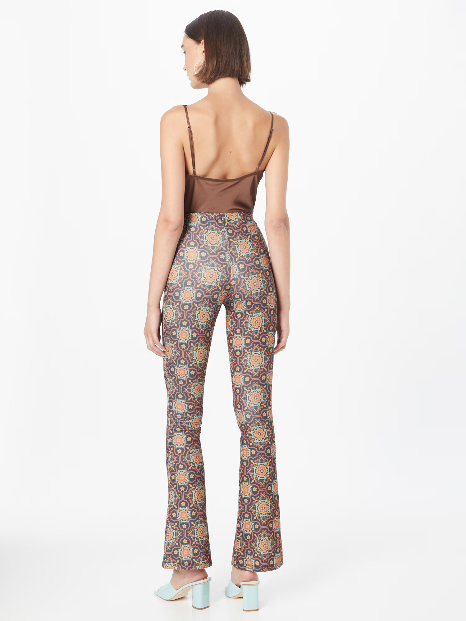 Nasty Gal Pantaloni bleumarin / portocaliu - Pled.ro