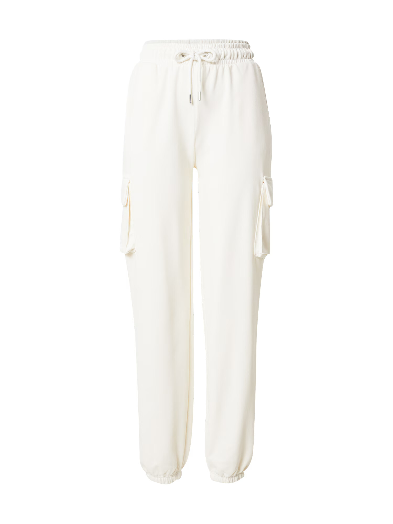 Nasty Gal Pantaloni cu buzunare crem - Pled.ro