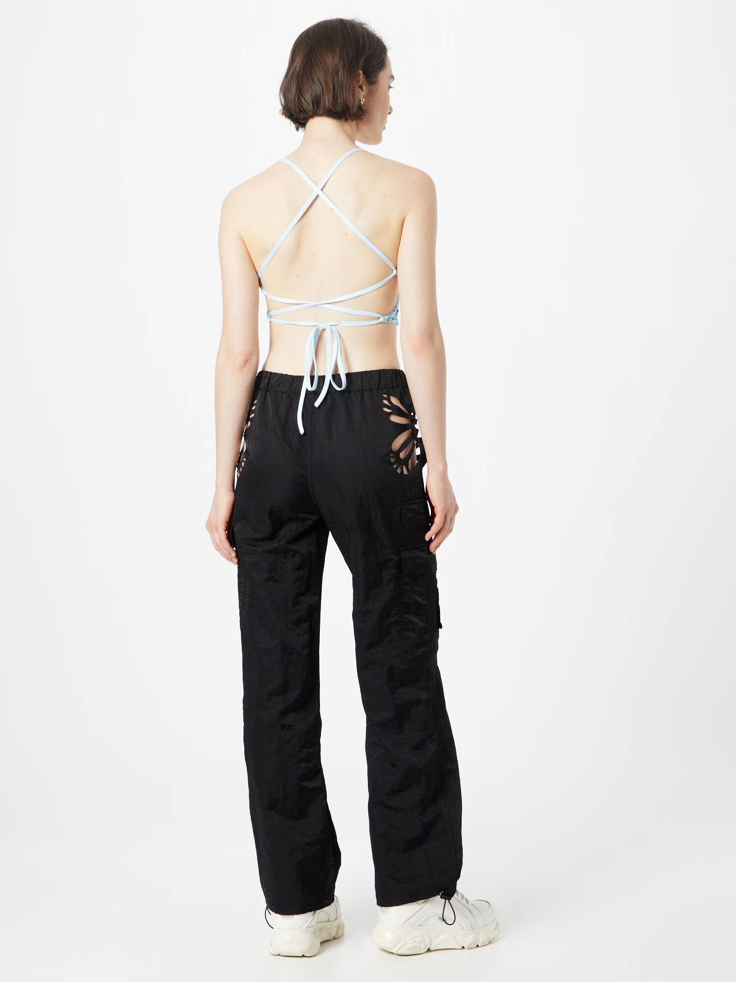 Nasty Gal Pantaloni cu buzunare negru - Pled.ro