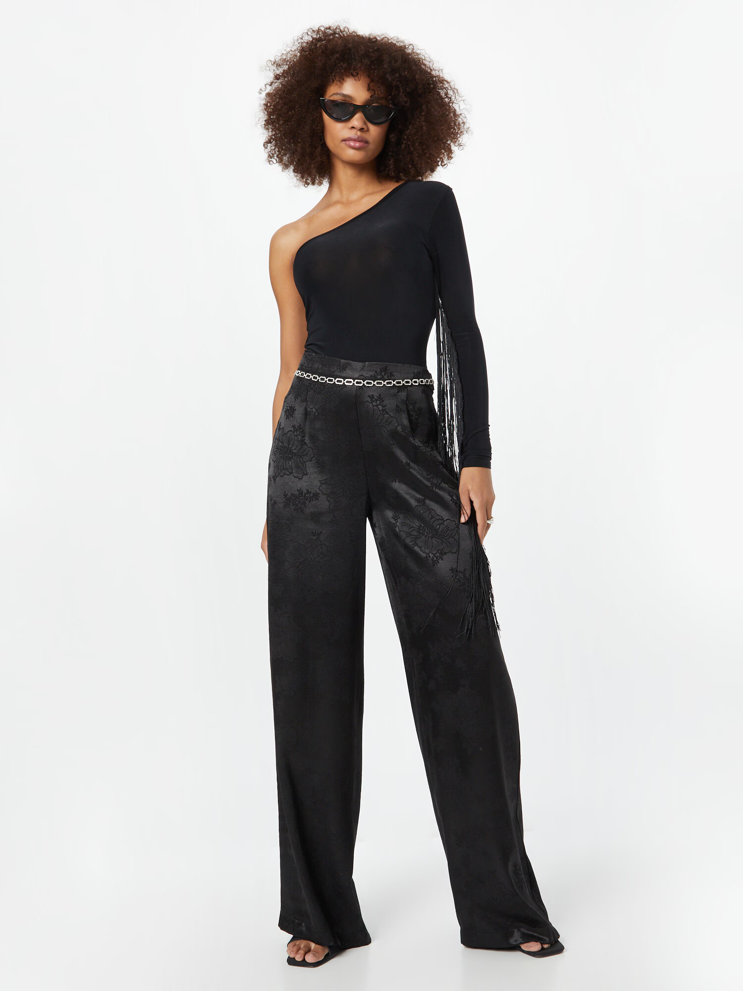 Nasty Gal Pantaloni cutați negru - Pled.ro