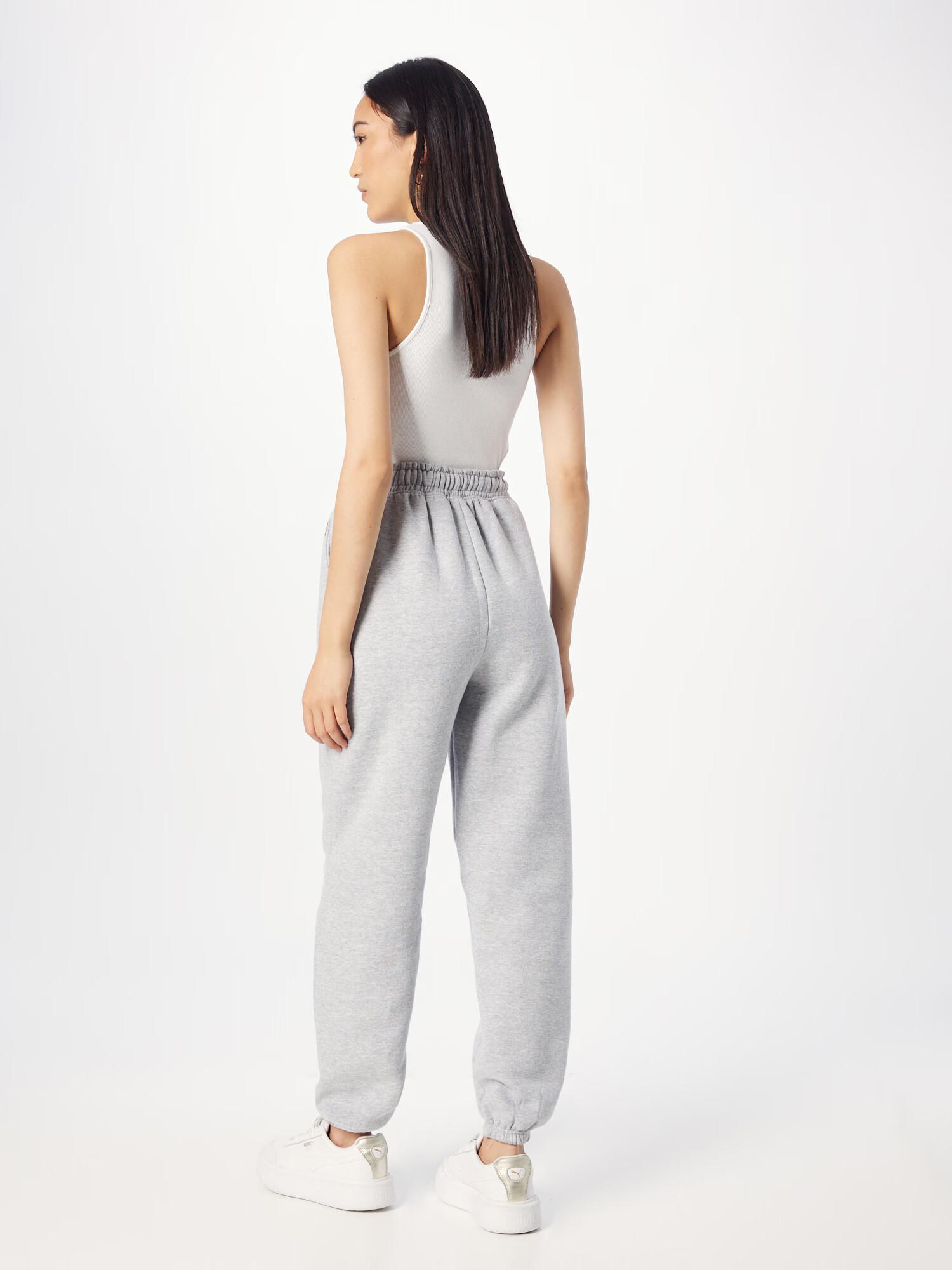 Nasty Gal Pantaloni gri deschis - Pled.ro