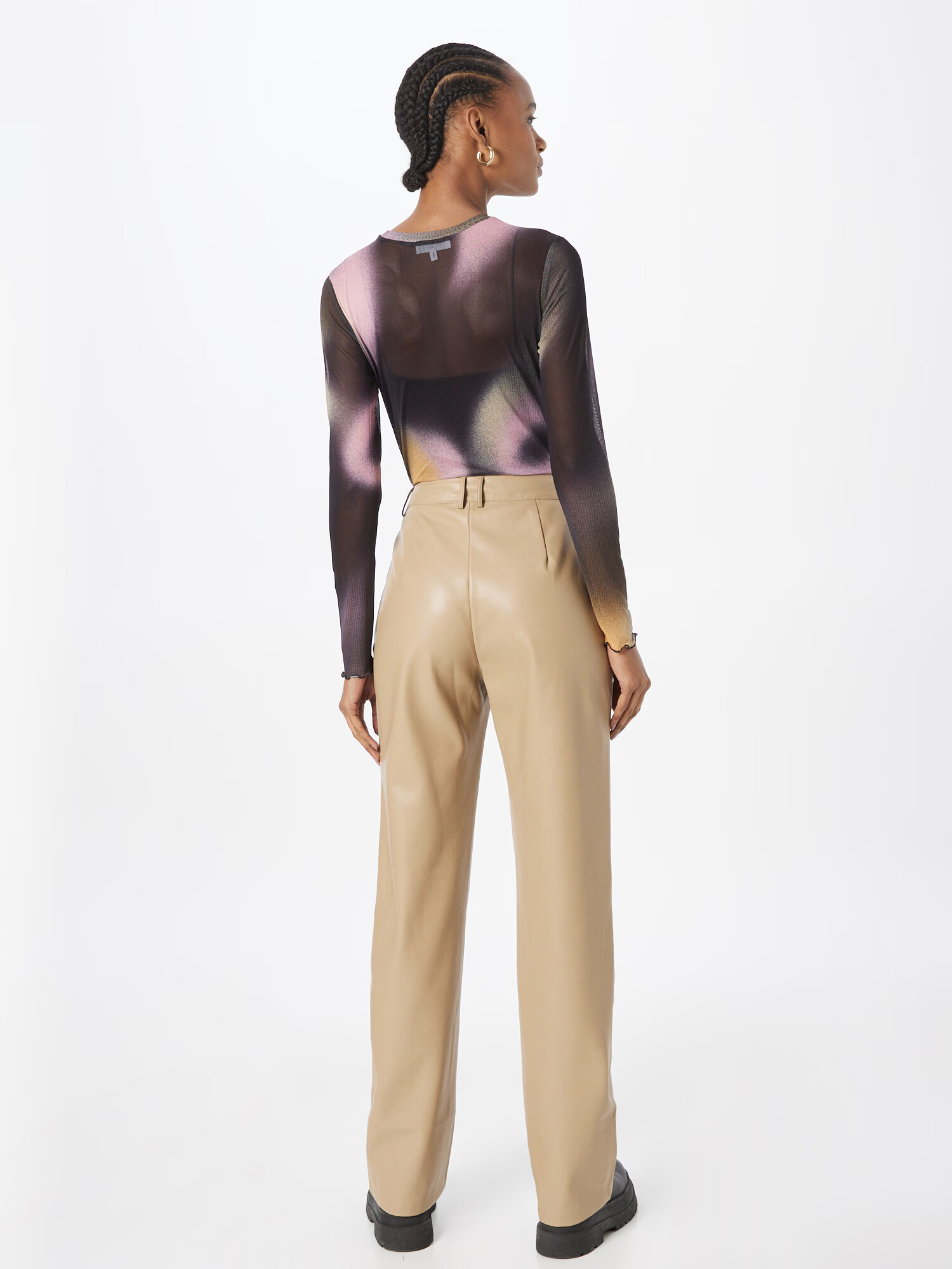 Nasty Gal Pantaloni gri taupe - Pled.ro