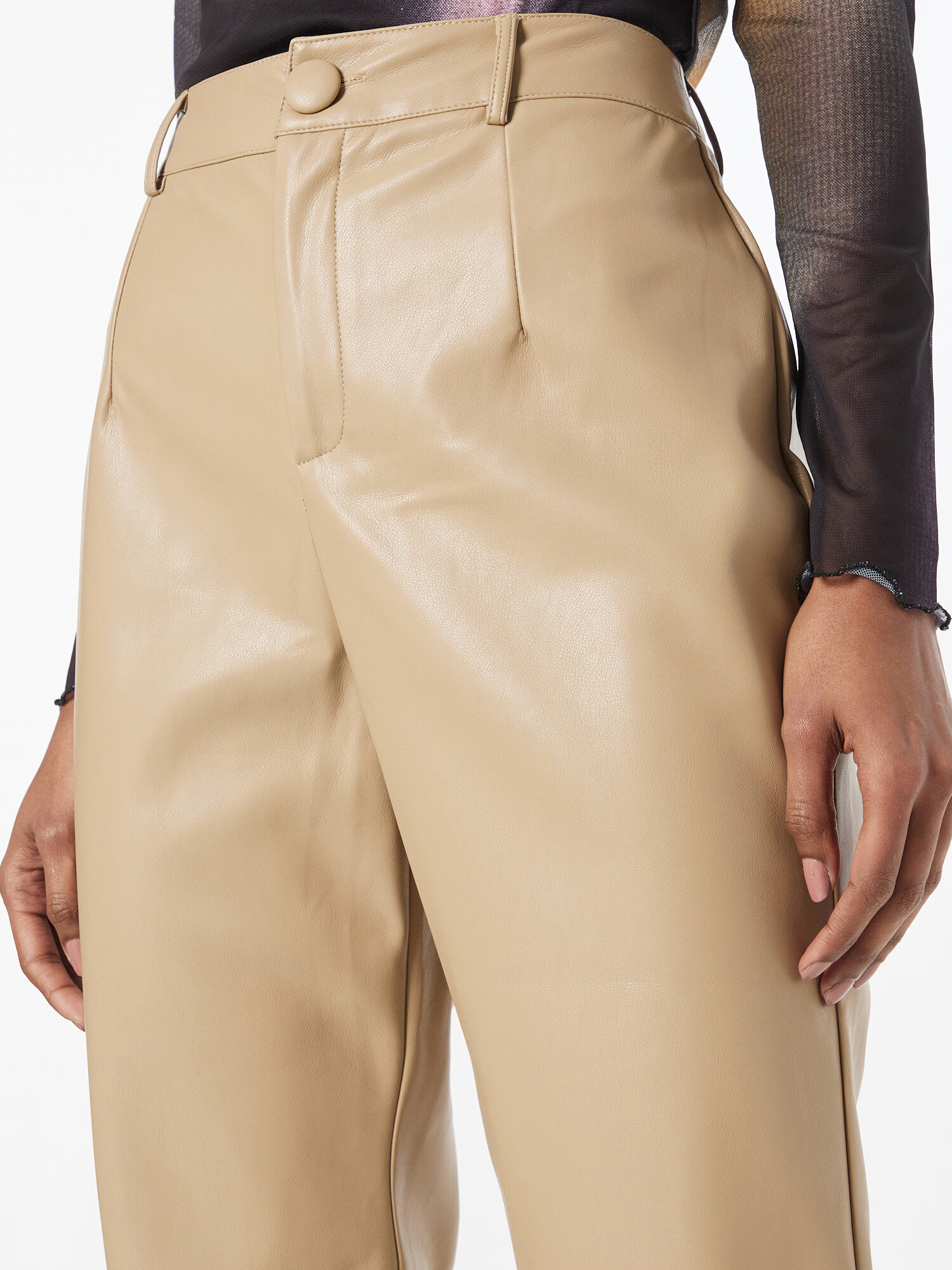 Nasty Gal Pantaloni gri taupe - Pled.ro