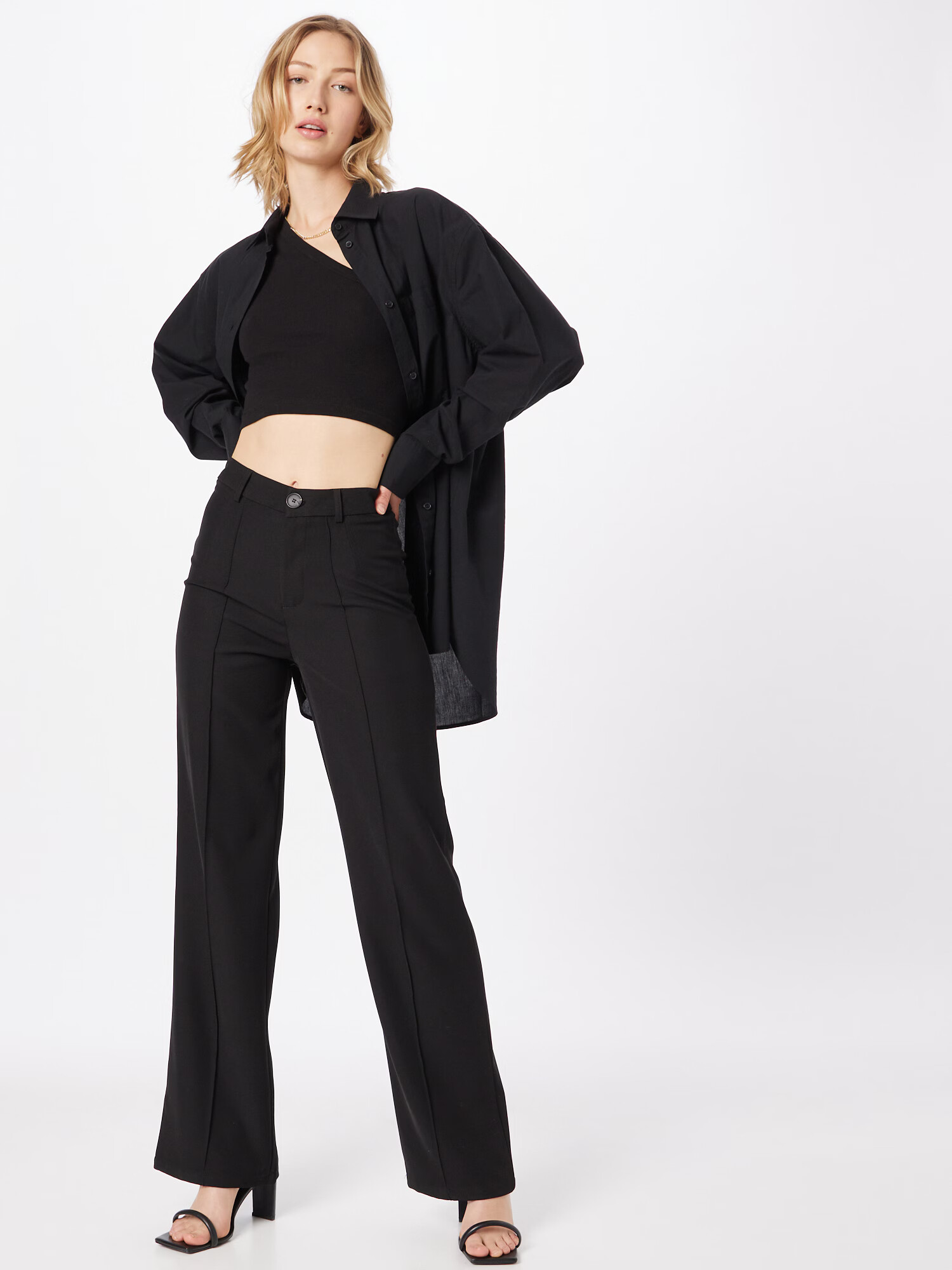 Nasty Gal Pantaloni negru - Pled.ro