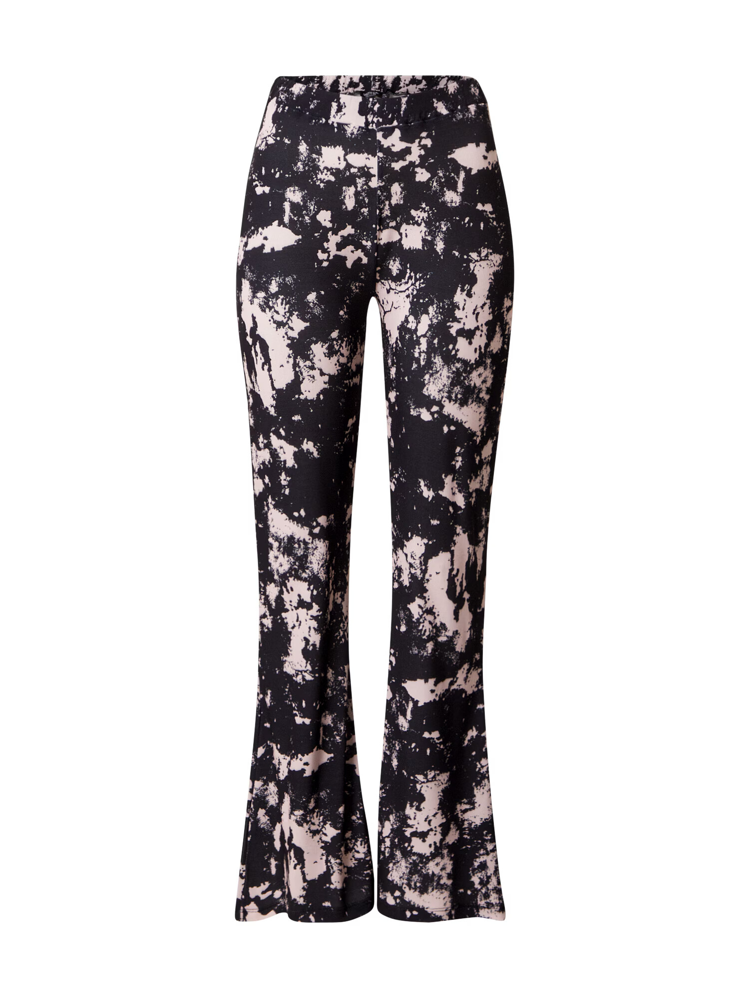 Nasty Gal Pantaloni 'Tie Dye' roz pastel / negru - Pled.ro