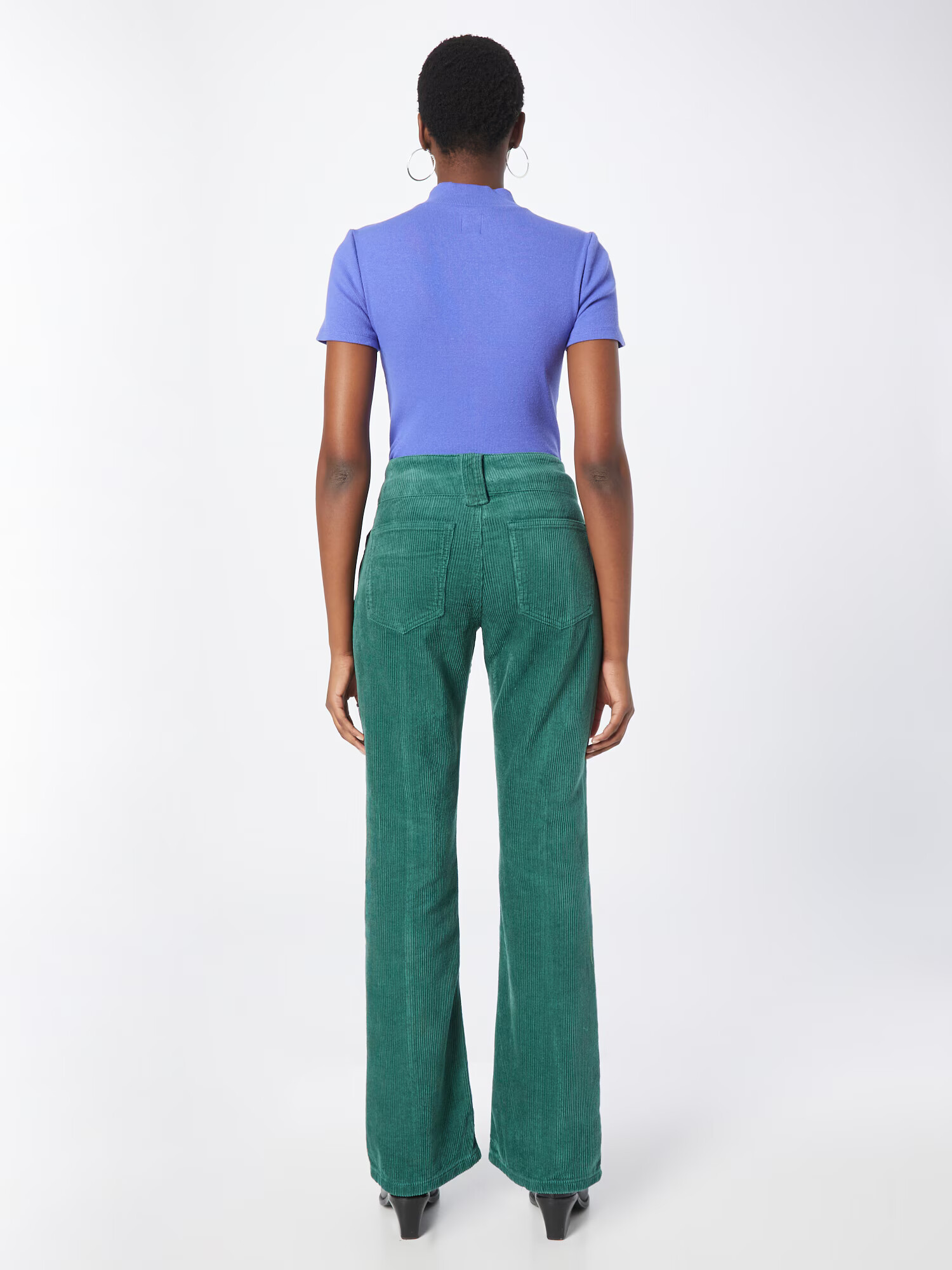 Nasty Gal Pantaloni verde petrol - Pled.ro