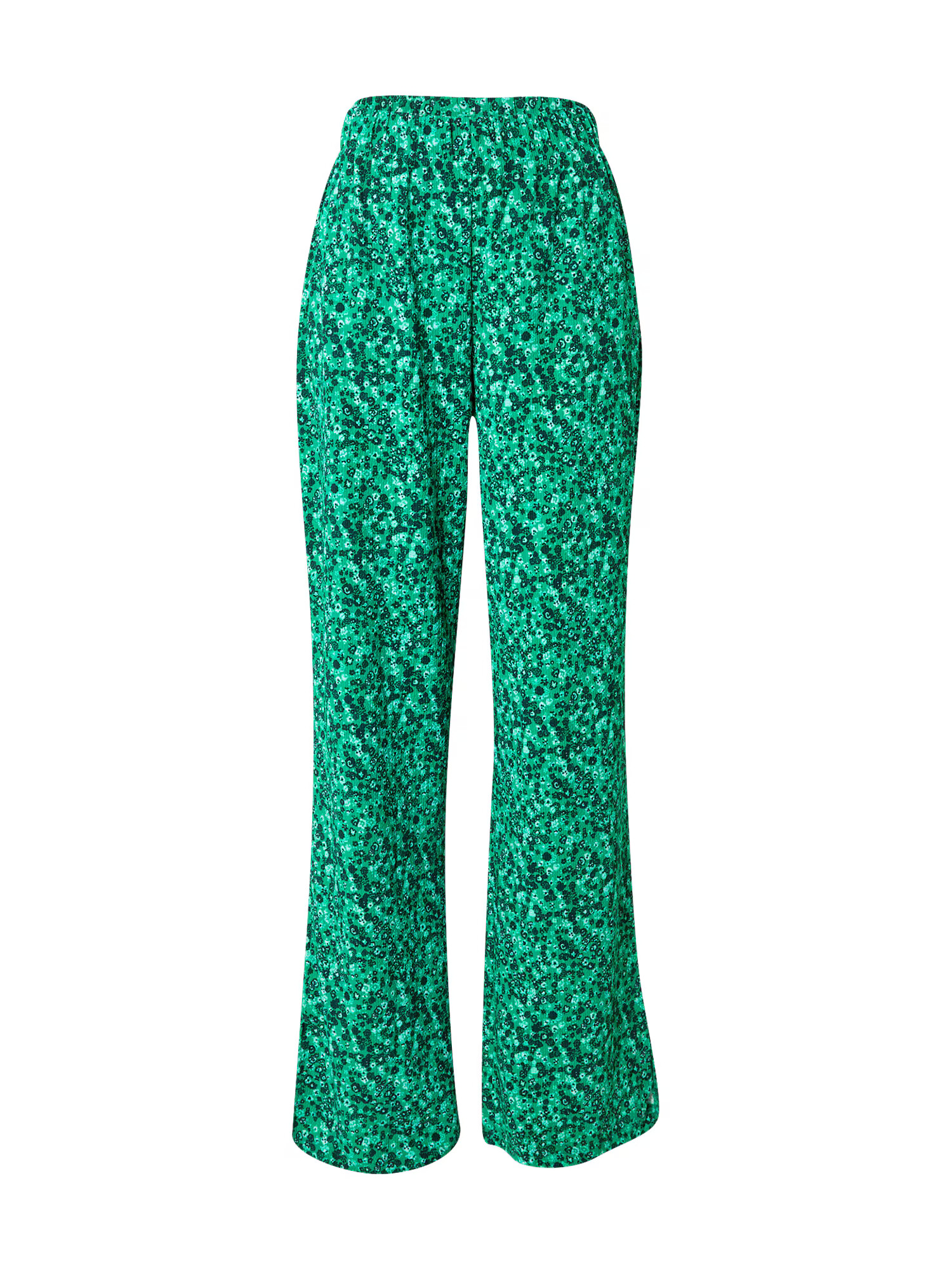 Nasty Gal Pantaloni verde pin / verde iarbă / alb - Pled.ro