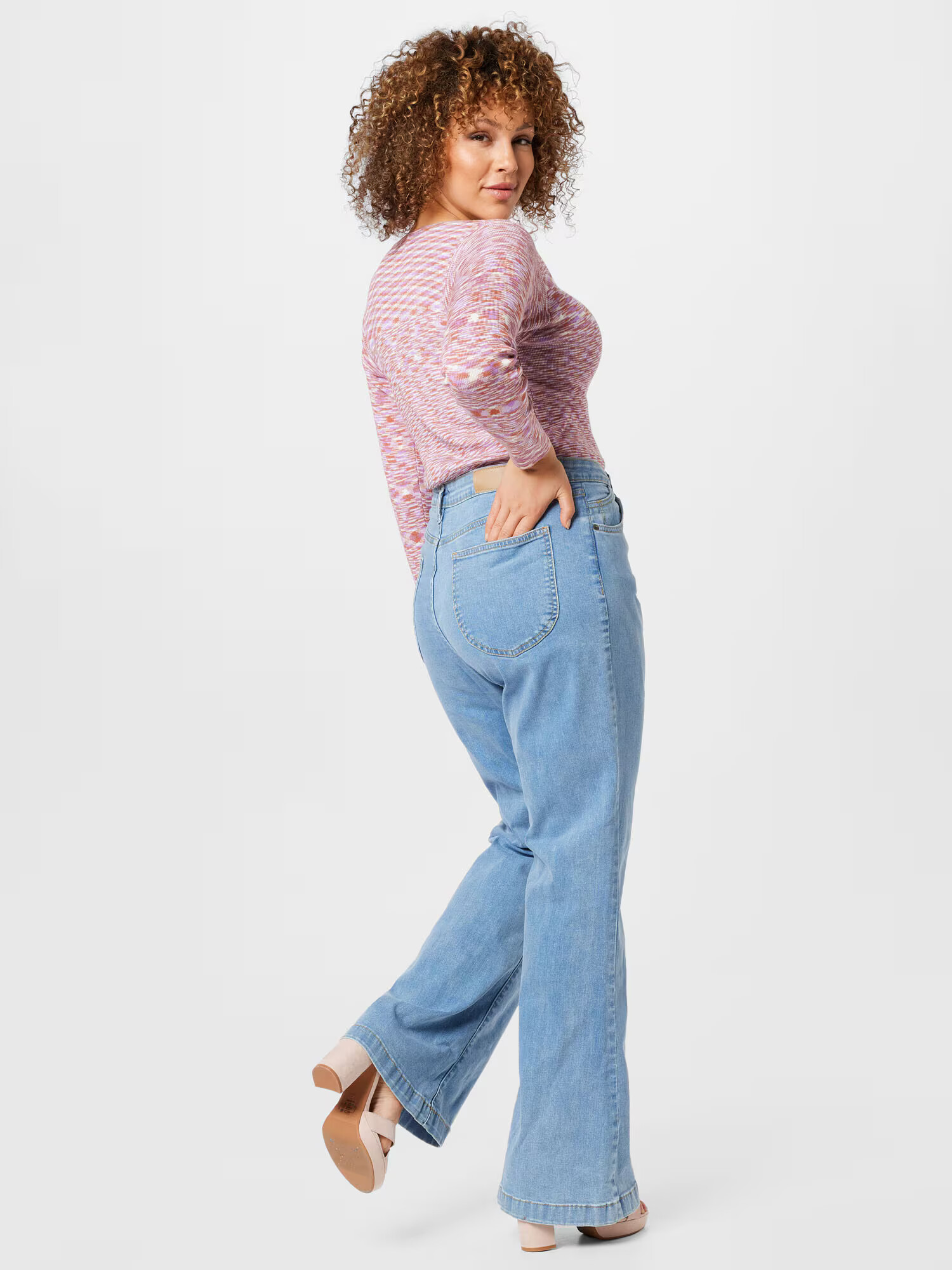 Nasty Gal Plus Jeans albastru denim - Pled.ro