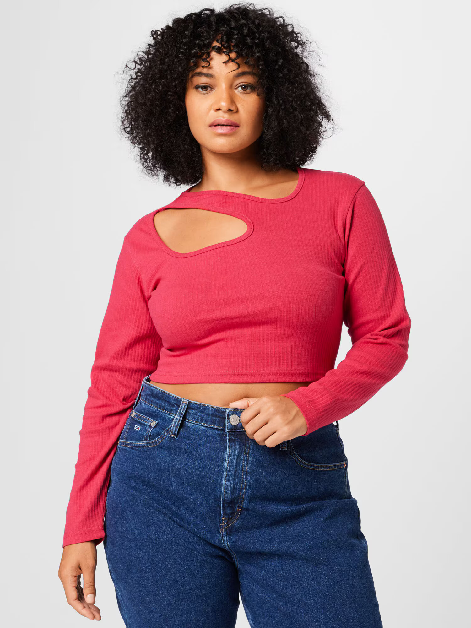 Nasty Gal Plus Tricou roz pitaya - Pled.ro