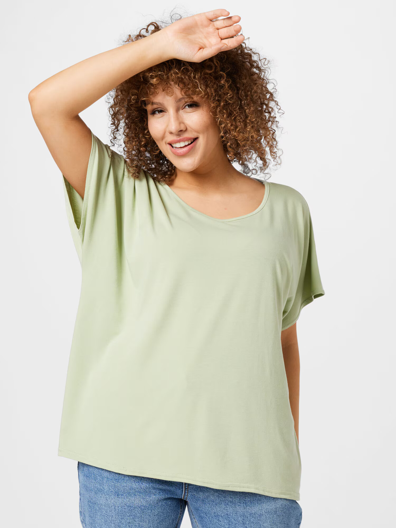 Nasty Gal Plus Tricou verde măr - Pled.ro