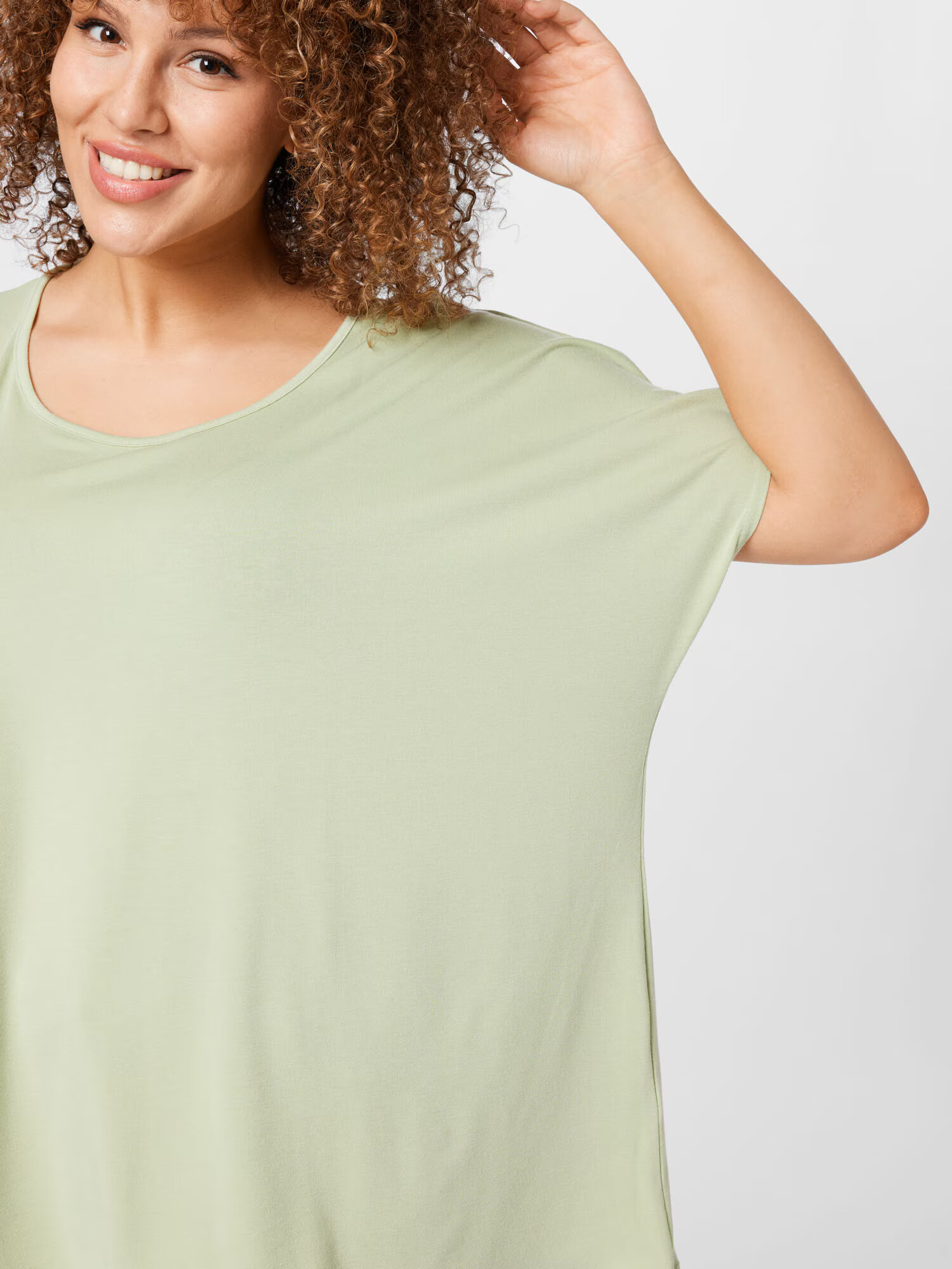 Nasty Gal Plus Tricou verde măr - Pled.ro