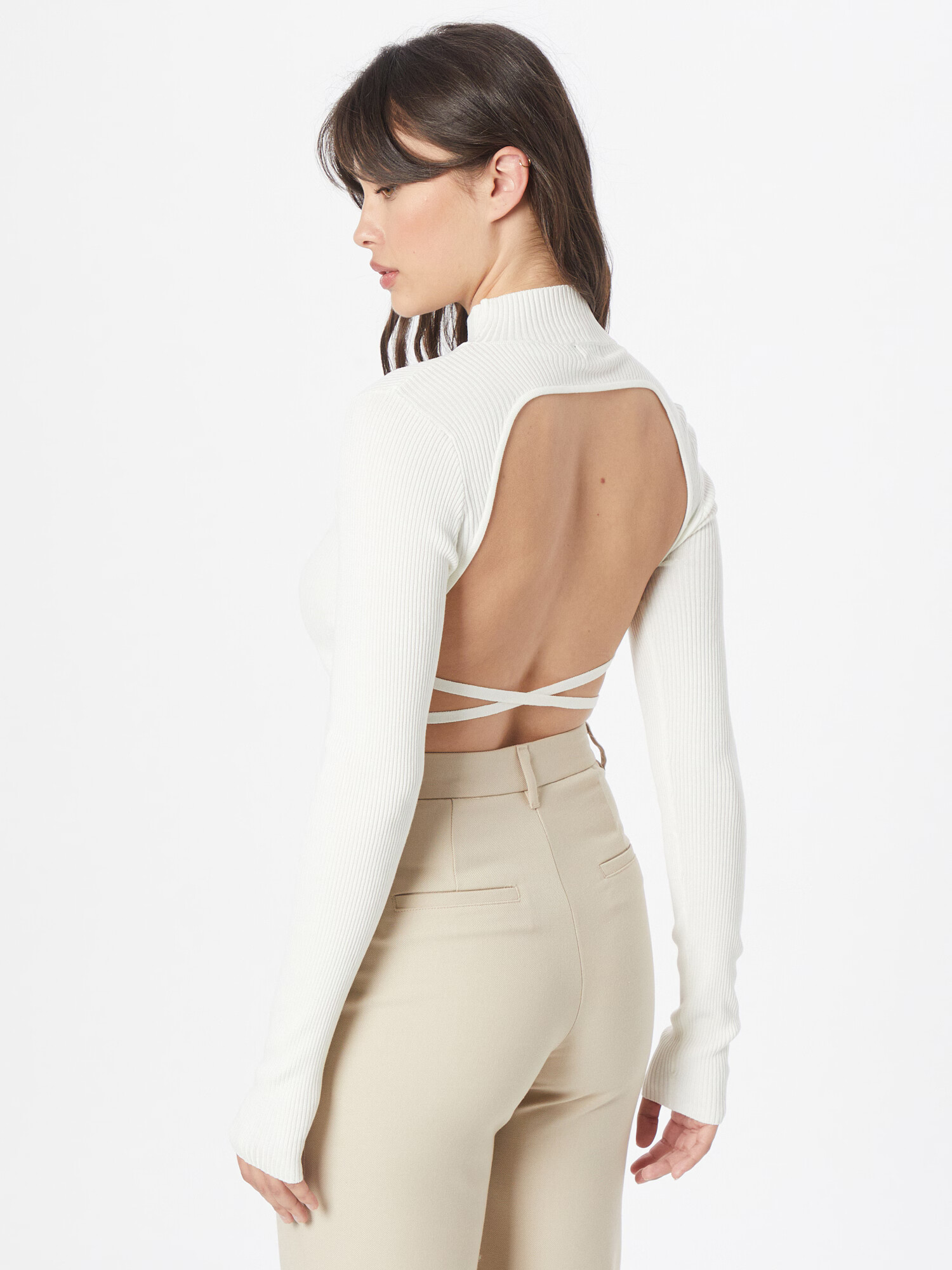 Nasty Gal Pulover alb - Pled.ro