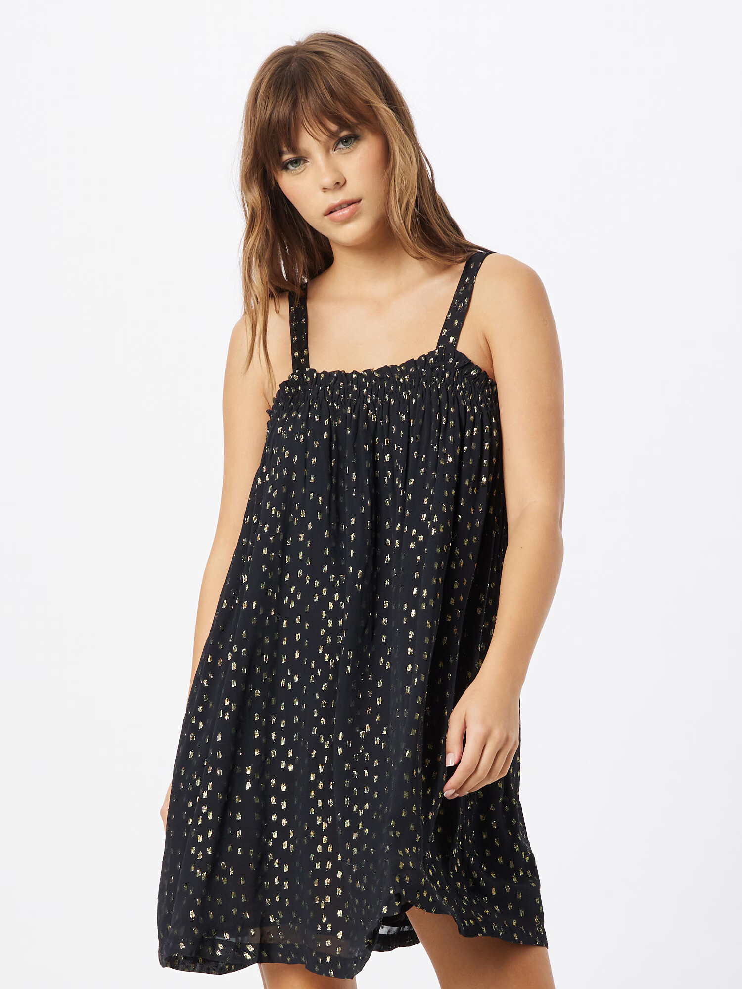 Nasty Gal Rochie auriu / negru - Pled.ro