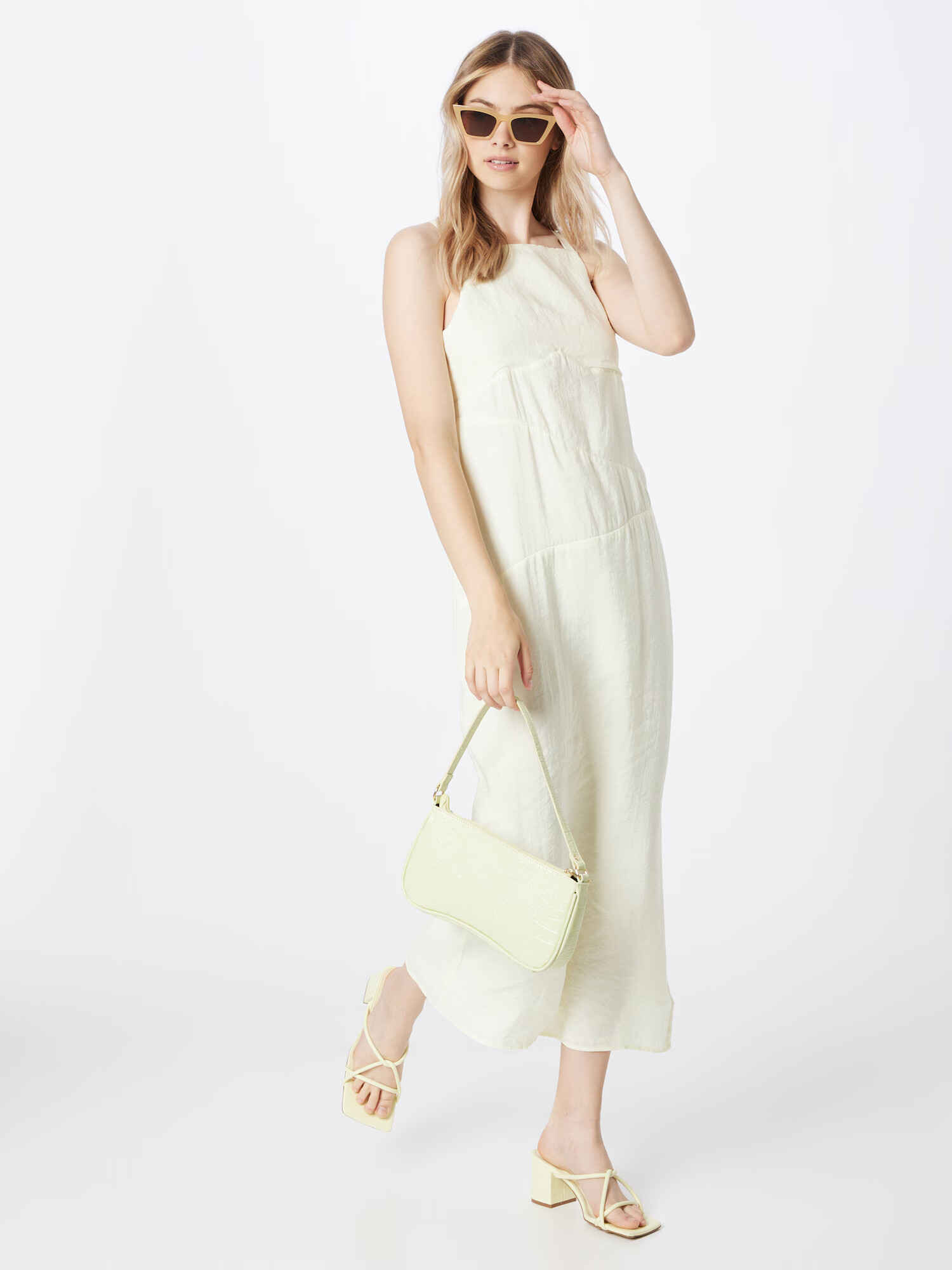 Nasty Gal Rochie galben pastel - Pled.ro