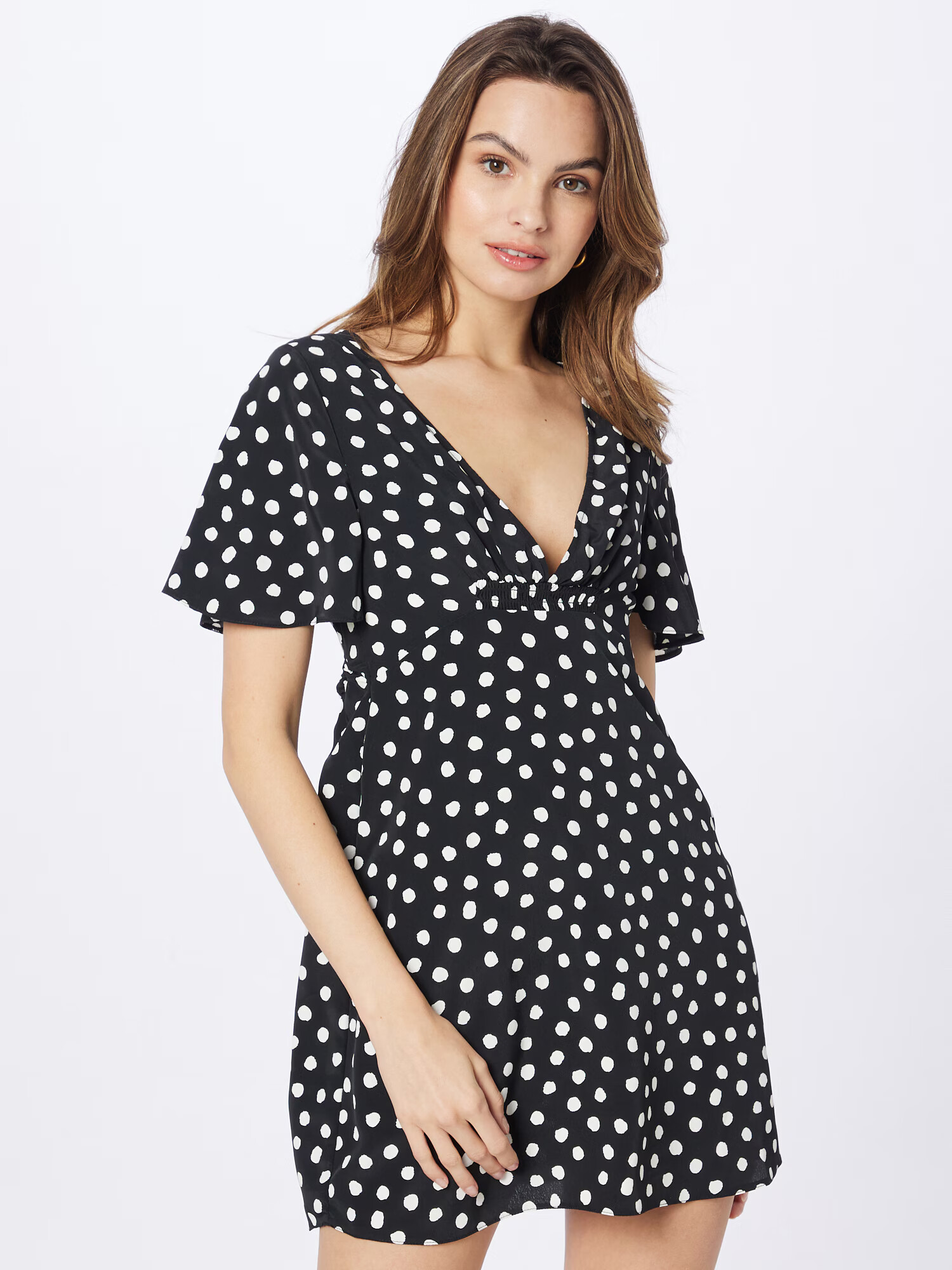 Nasty Gal Rochie negru / alb - Pled.ro