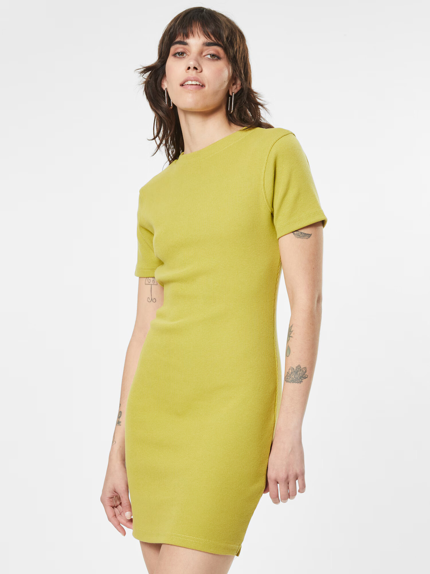 Nasty Gal Rochie tricotat verde stuf - Pled.ro