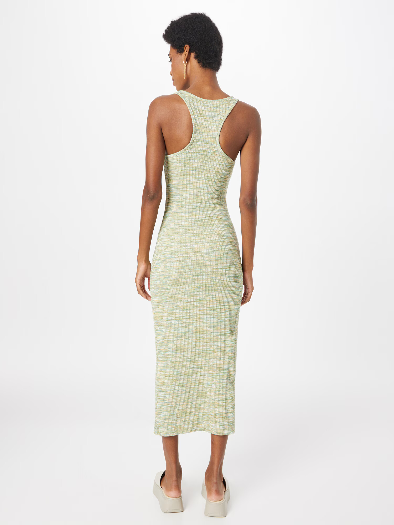 Nasty Gal Rochie turcoaz / verde / oliv / alb - Pled.ro