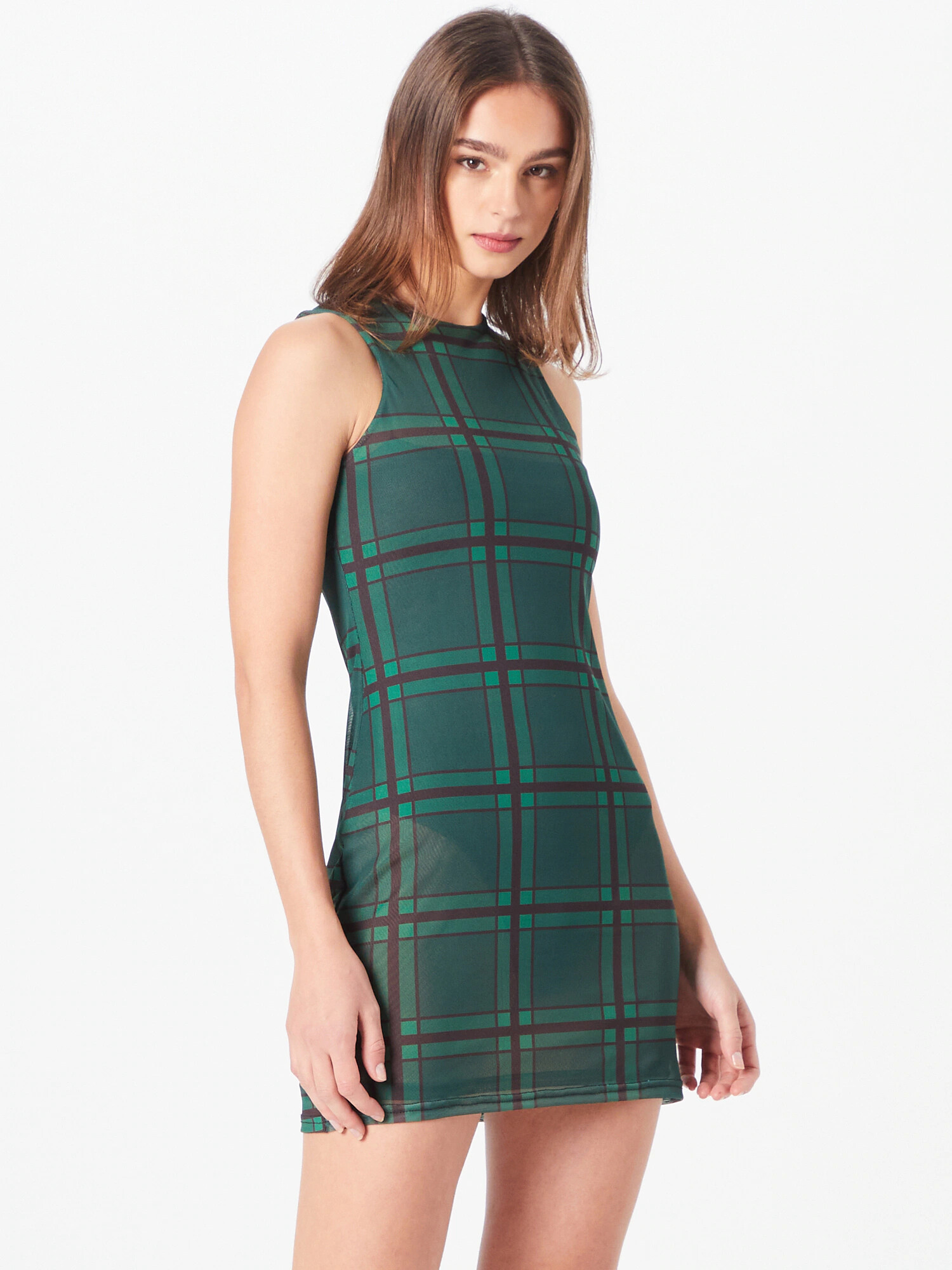 Nasty Gal Rochie verde / negru - Pled.ro