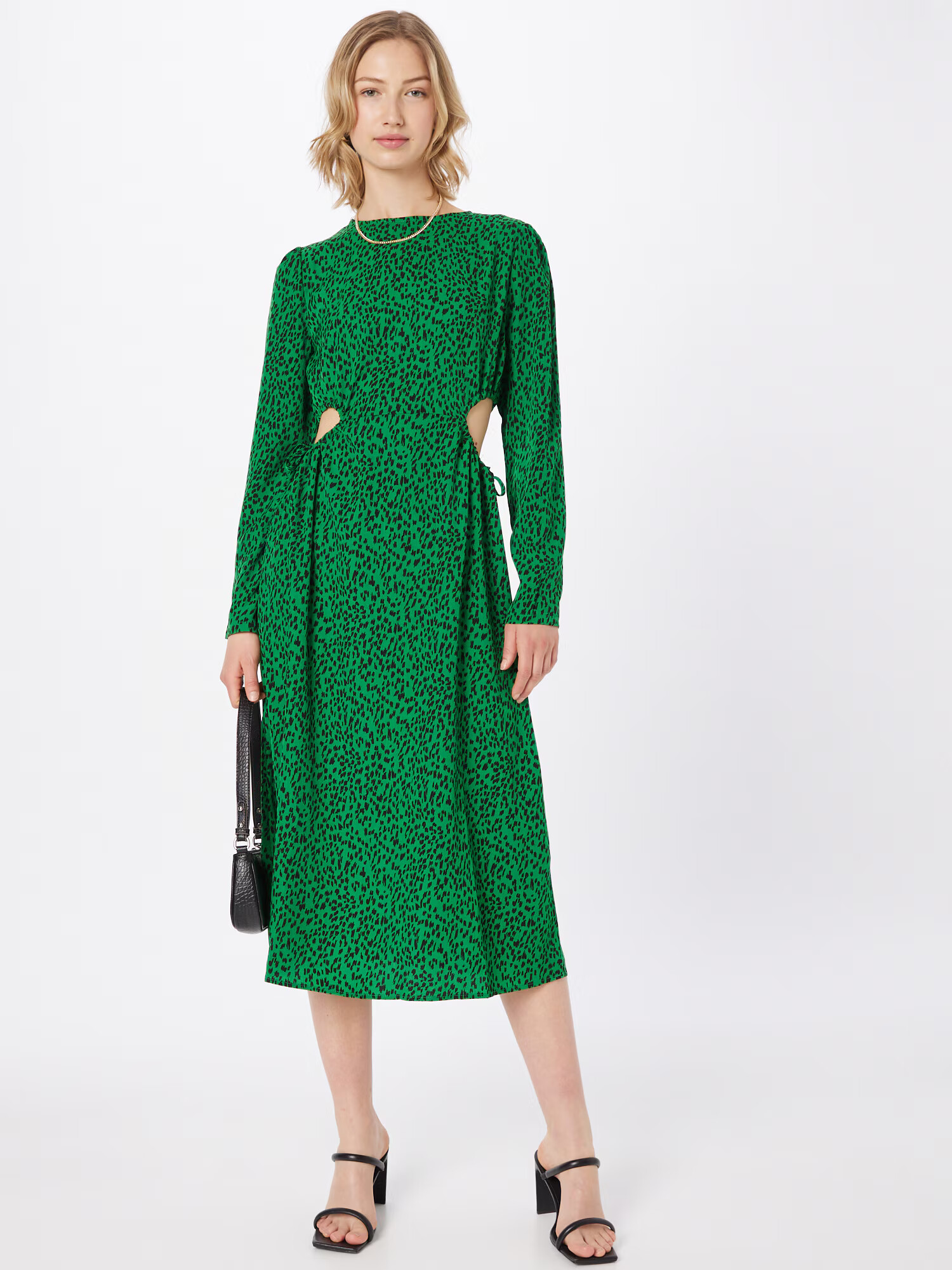 Nasty Gal Rochie verde / negru - Pled.ro