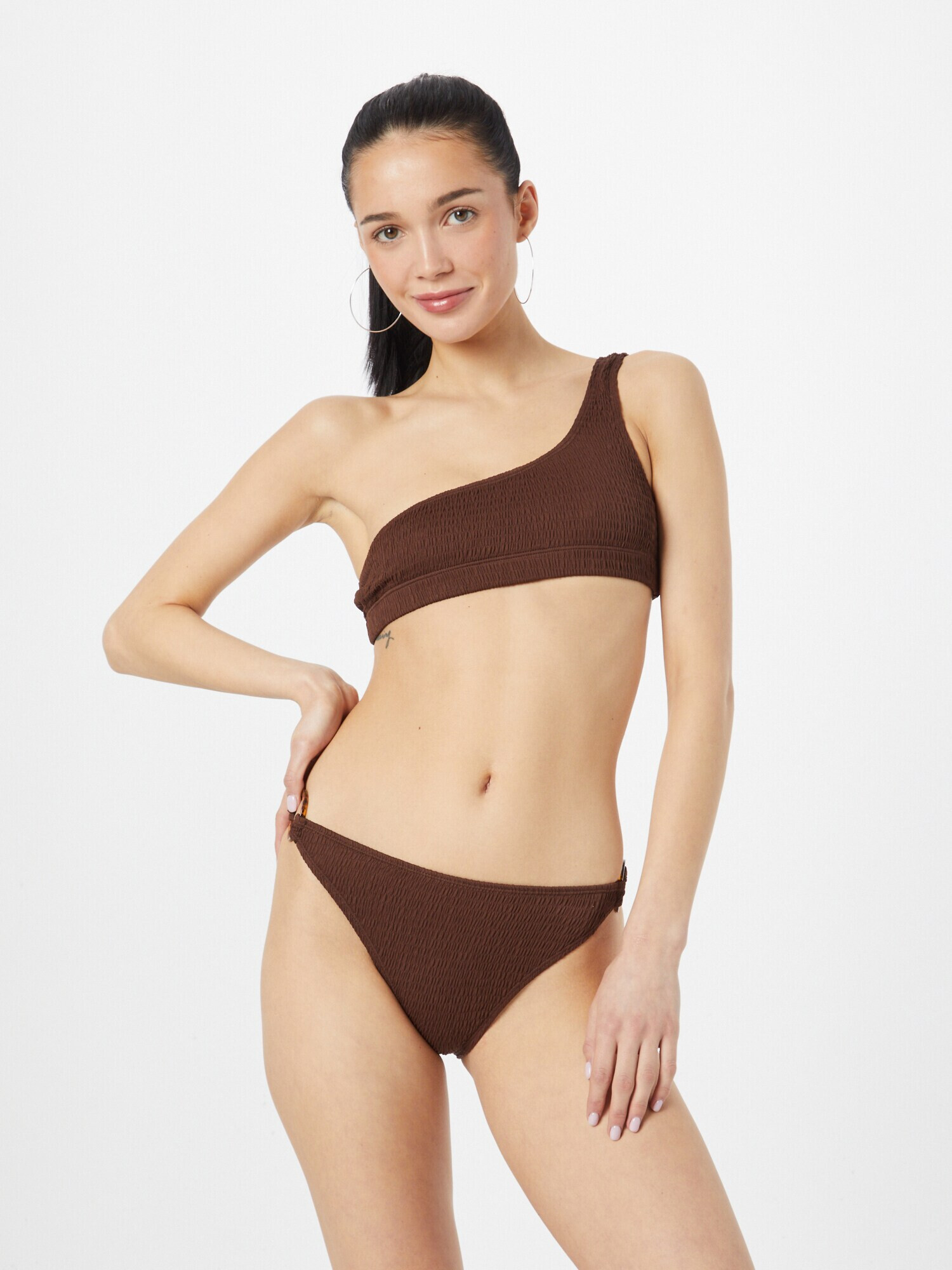 Nasty Gal Slip costum de baie ciocolatiu - Pled.ro