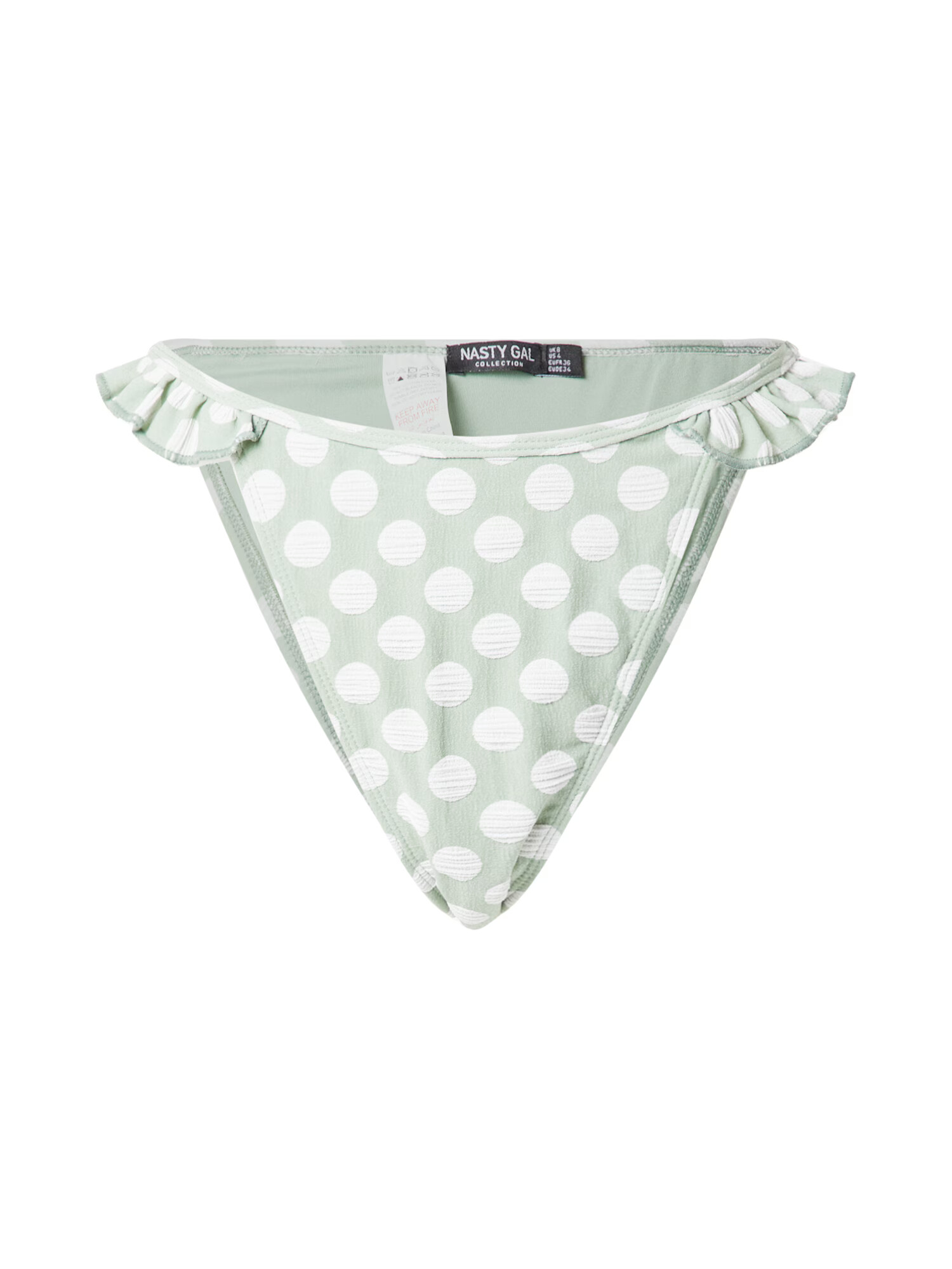 Nasty Gal Slip costum de baie verde pastel / alb - Pled.ro