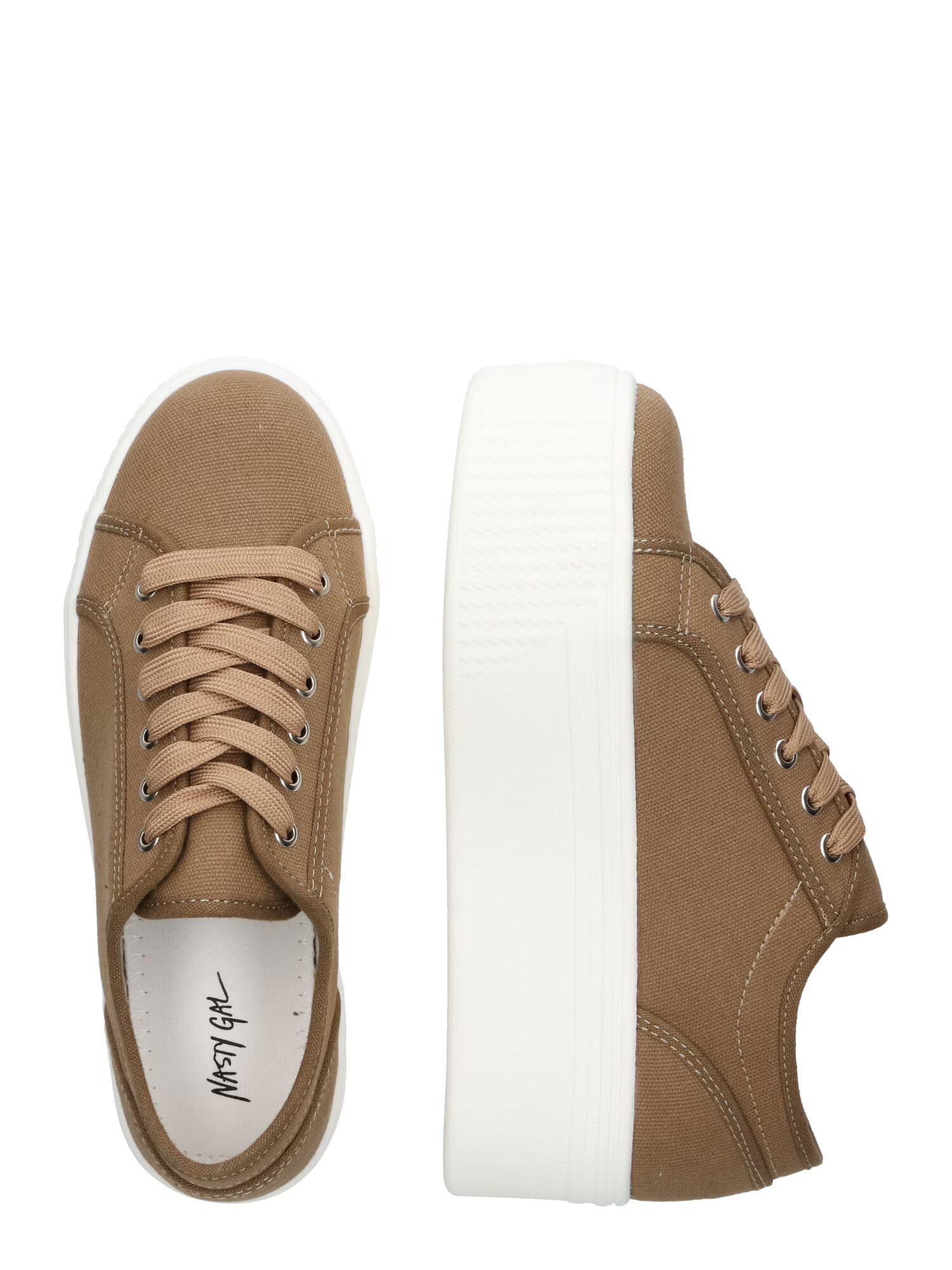 Nasty Gal Sneaker low kaki - Pled.ro