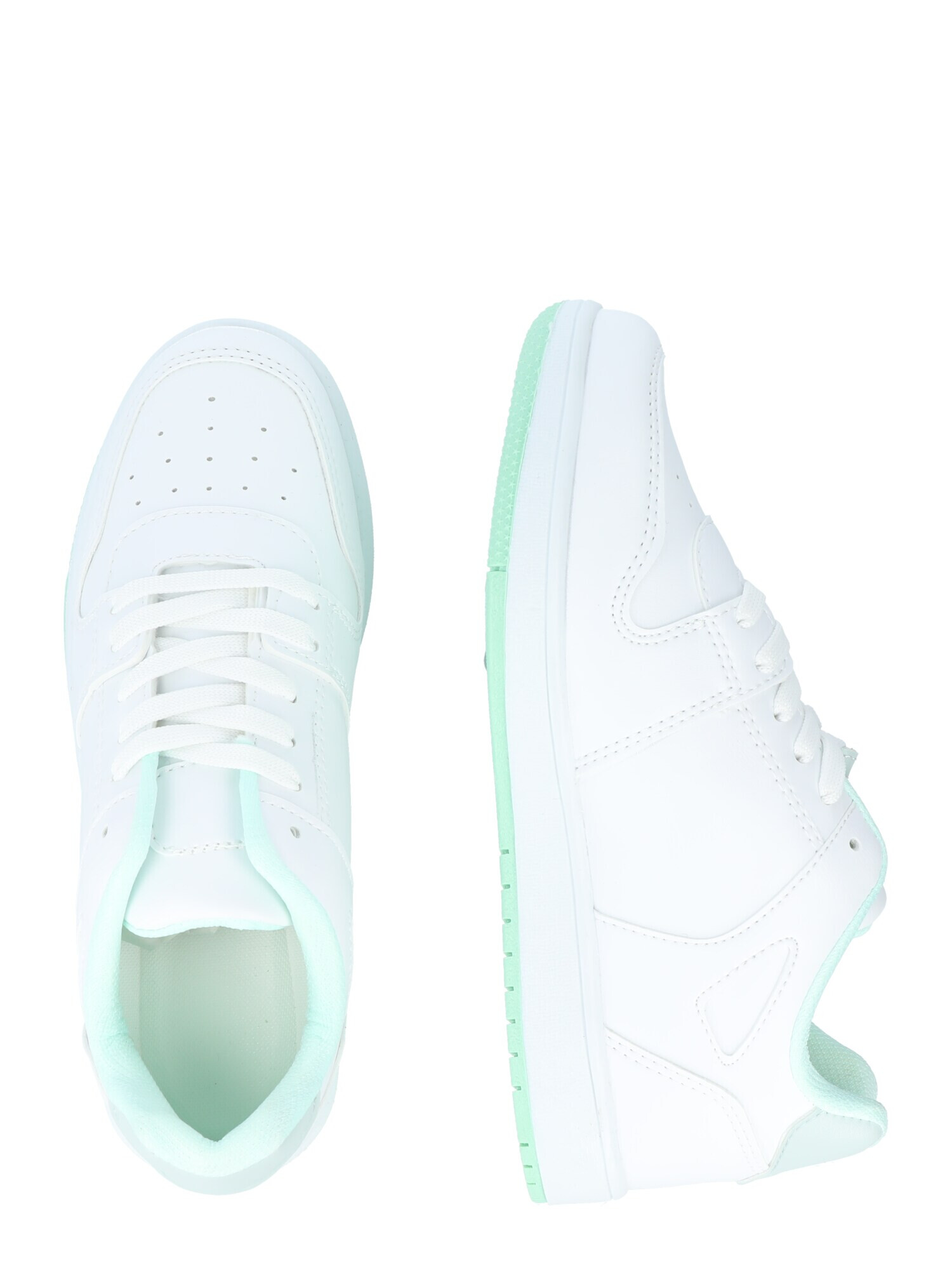 Nasty Gal Sneaker low verde mentă / alb - Pled.ro