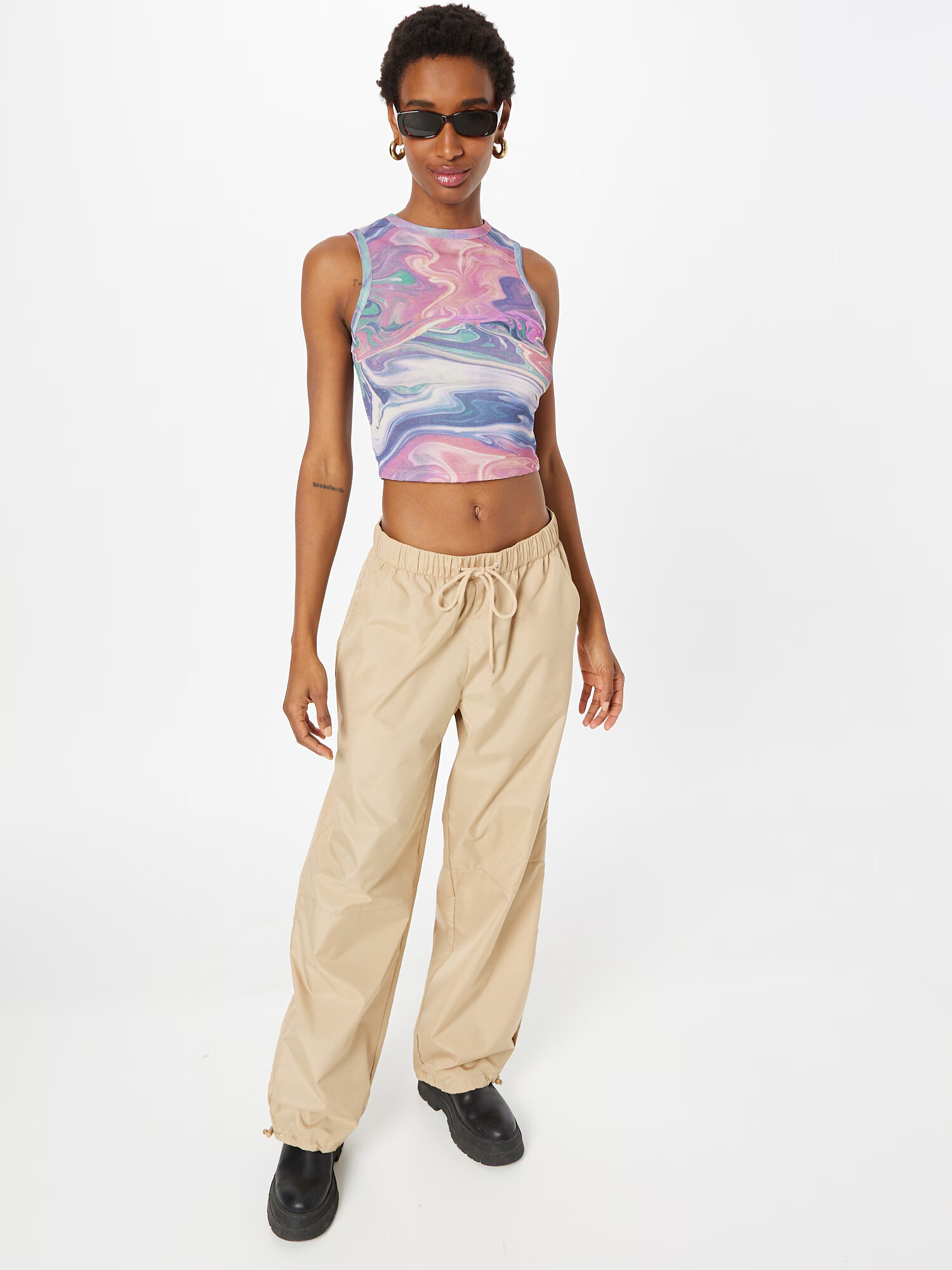 Nasty Gal Top mai multe culori / roz - Pled.ro