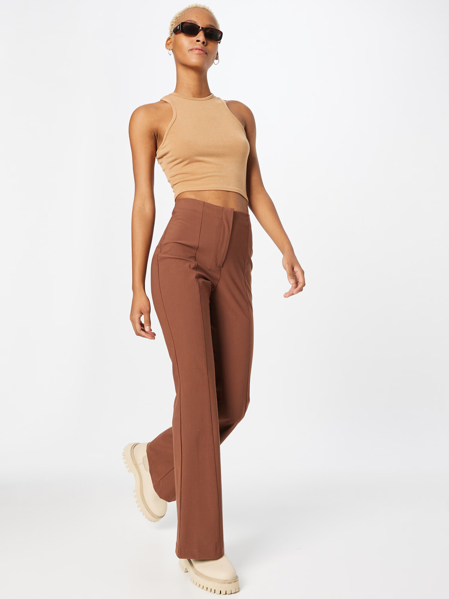 Nasty Gal Top maro deschis - Pled.ro