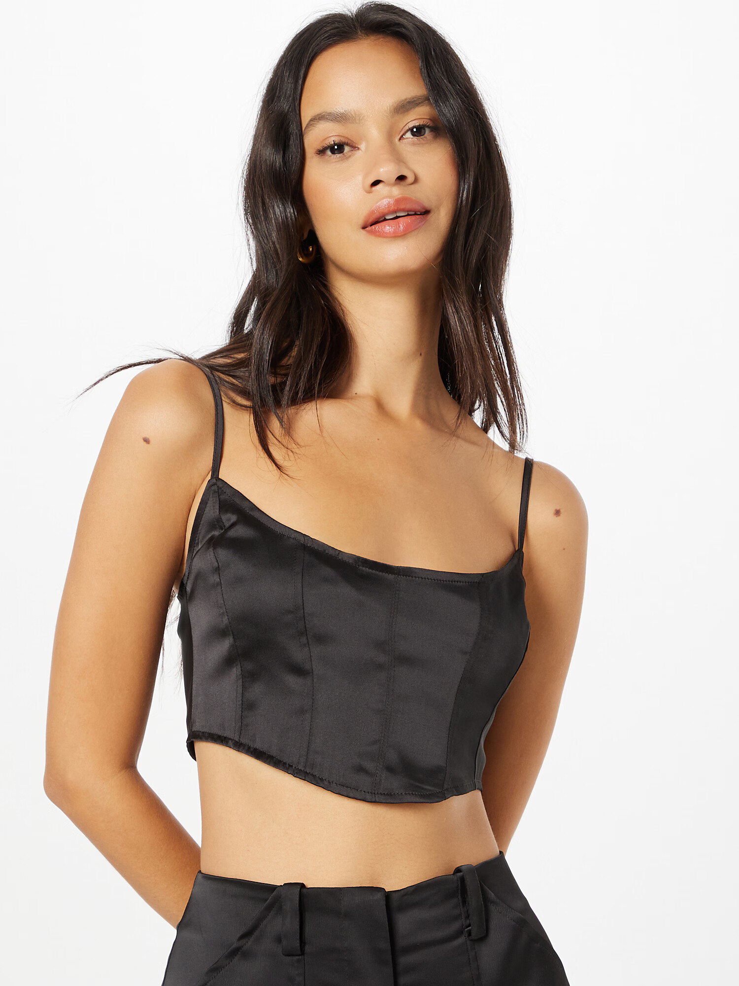 Nasty Gal Top negru - Pled.ro