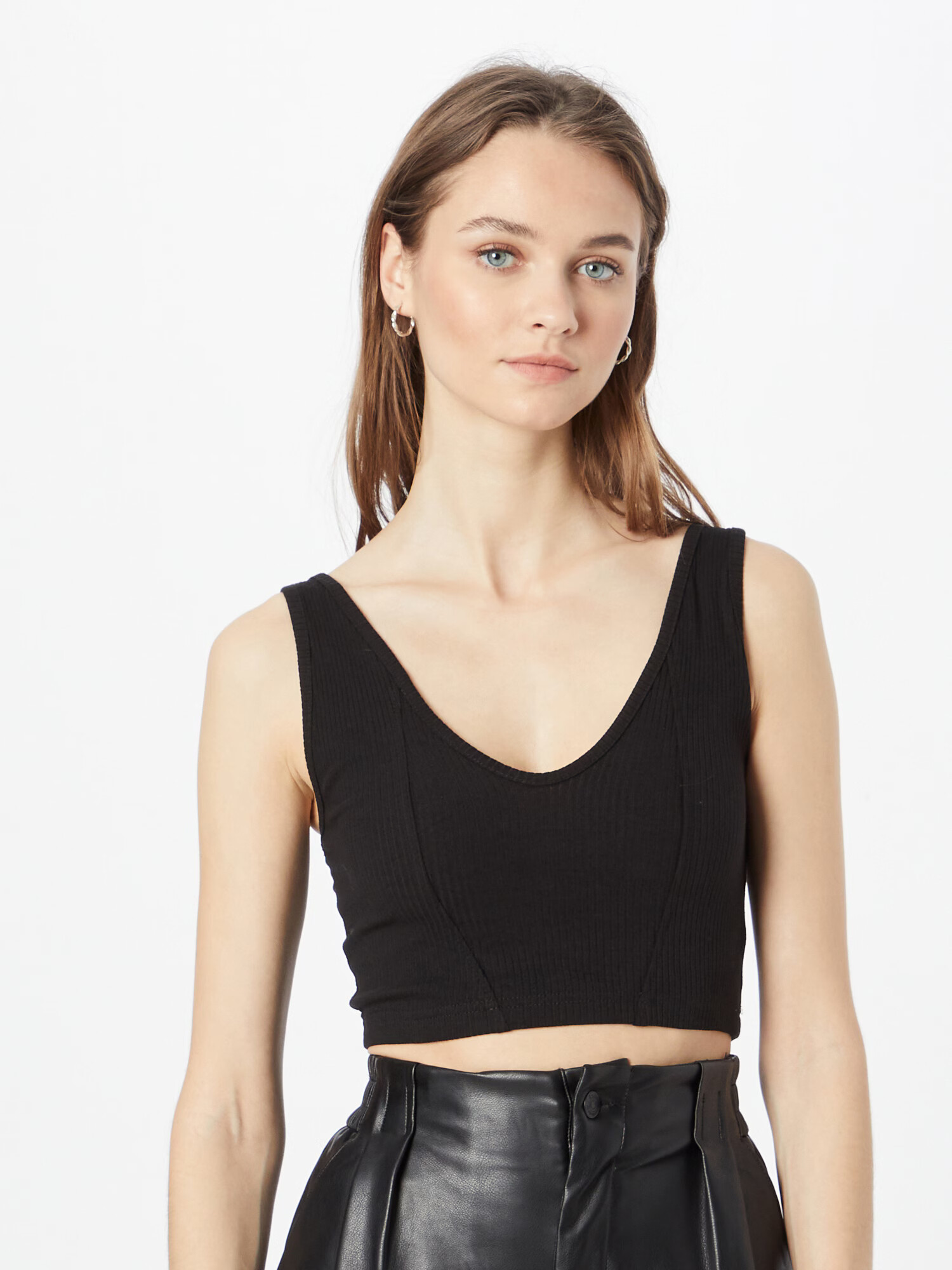 Nasty Gal Top negru - Pled.ro