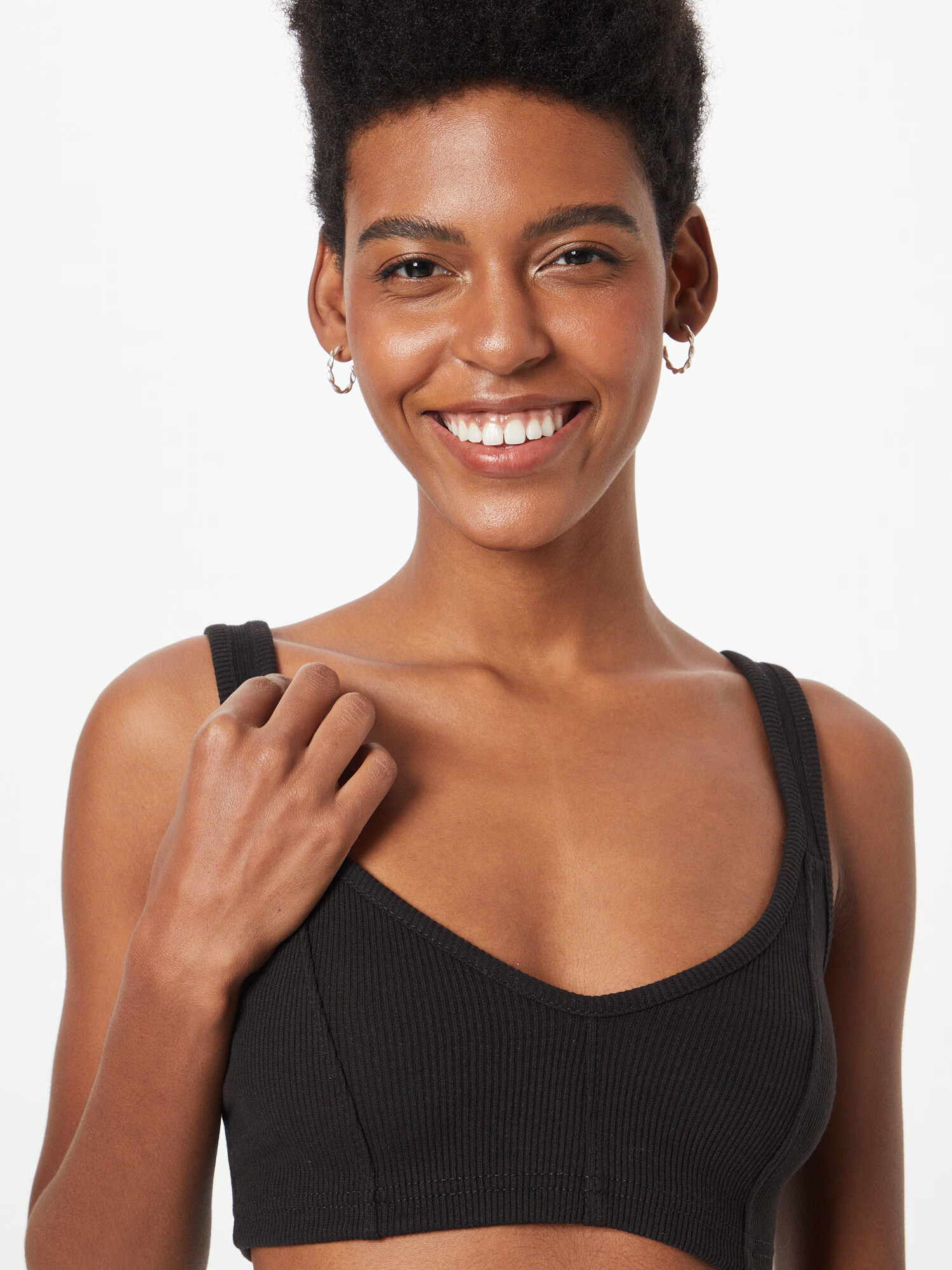 Nasty Gal Top negru - Pled.ro