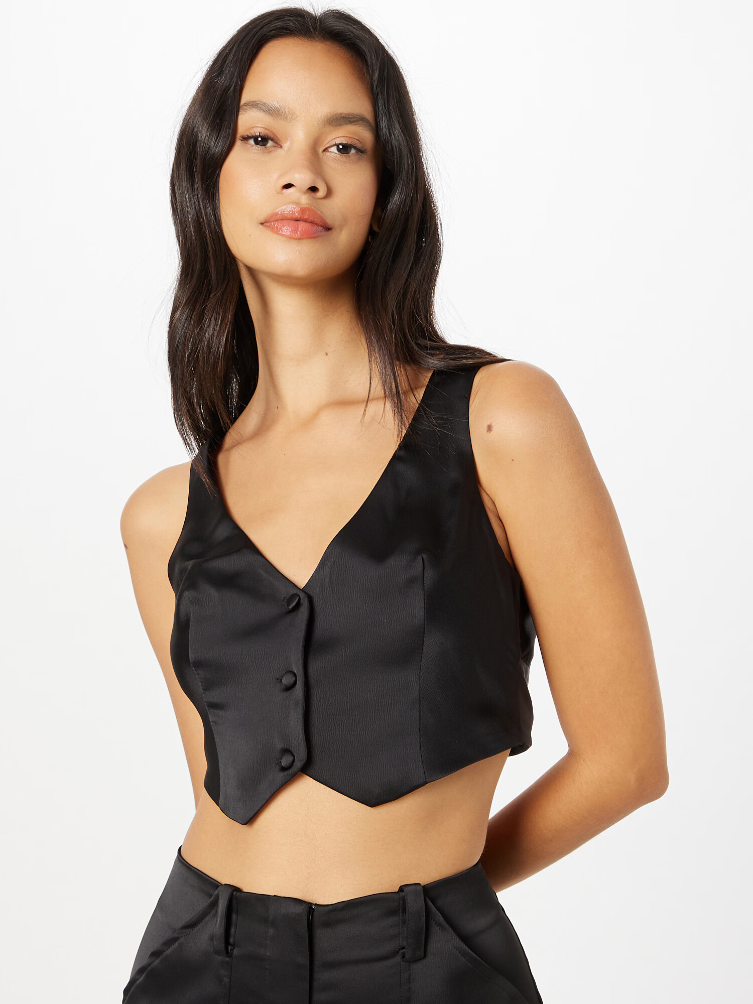 Nasty Gal Top negru - Pled.ro